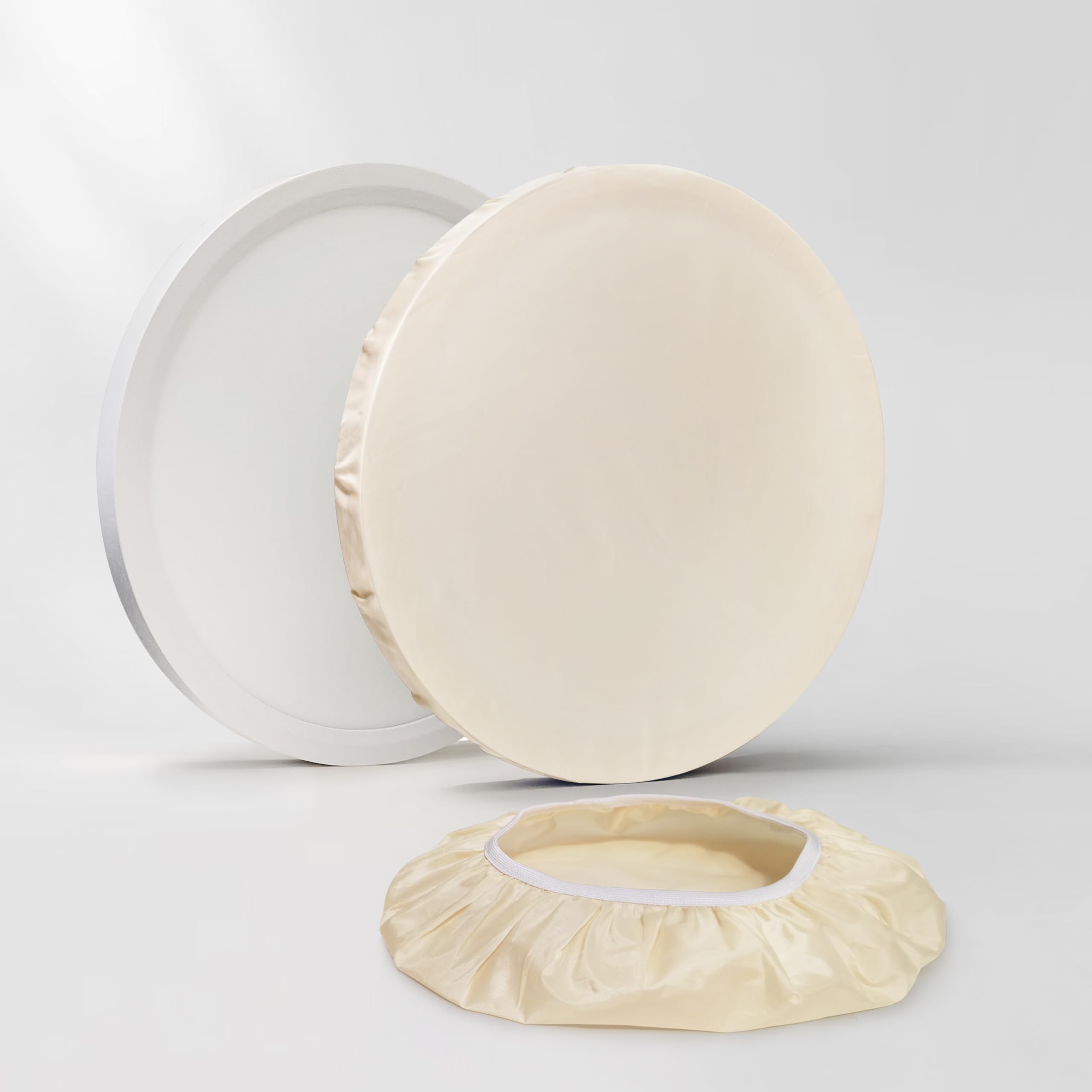 Casazen 12 Inch Ceiling Light Cover  1 Pcs Fabric Flush Mount Light Fixture Cover  Ceiling Light 12 Inch Room Cover For Bedroom  Kitchen  Hallways/Entryways (Warm Yellow)