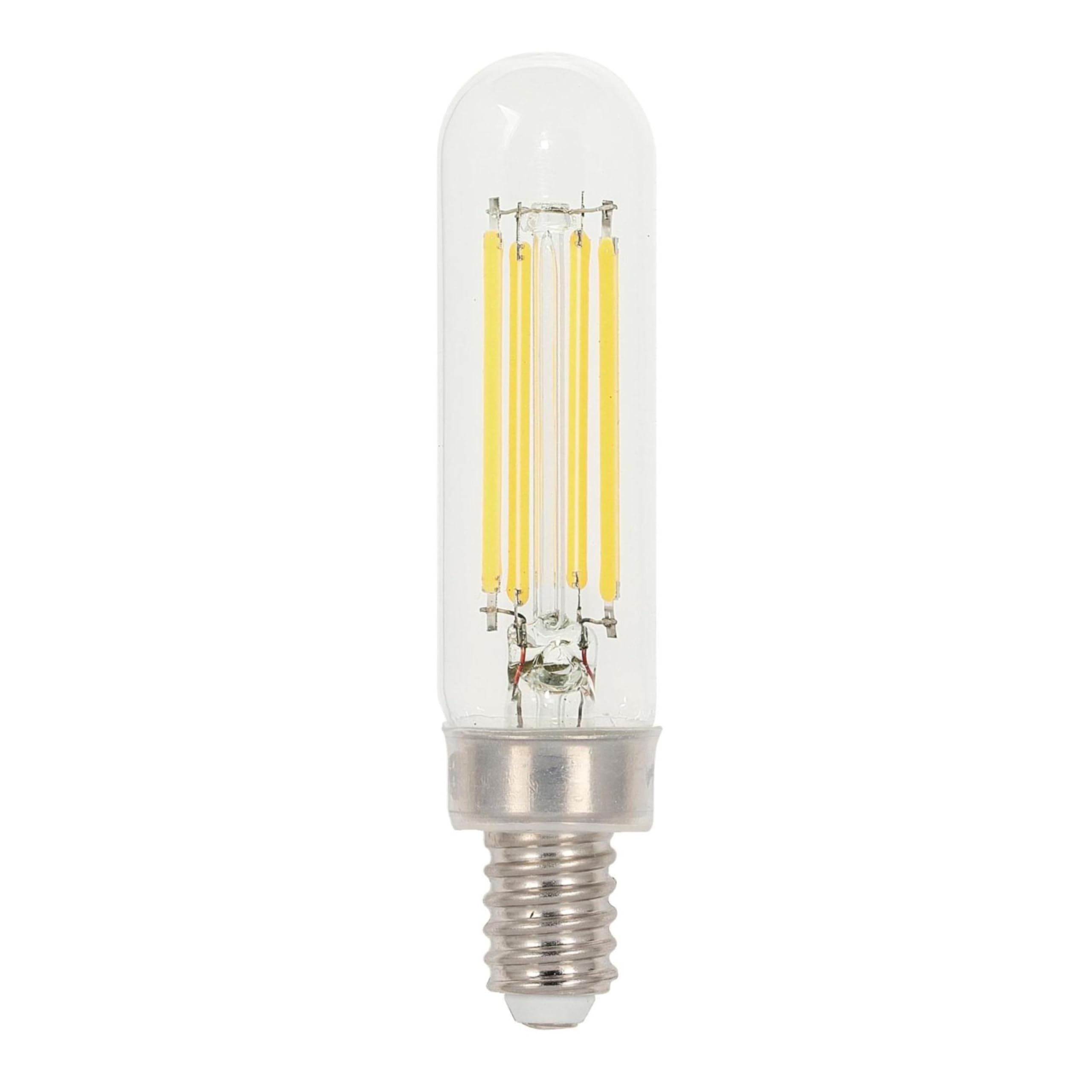 Westinghouse Lighting 5334000 5 Watt (60 Watt Equivalent) T6 Dimmable Clear Filament Led Light Bulb, Candelabra Base