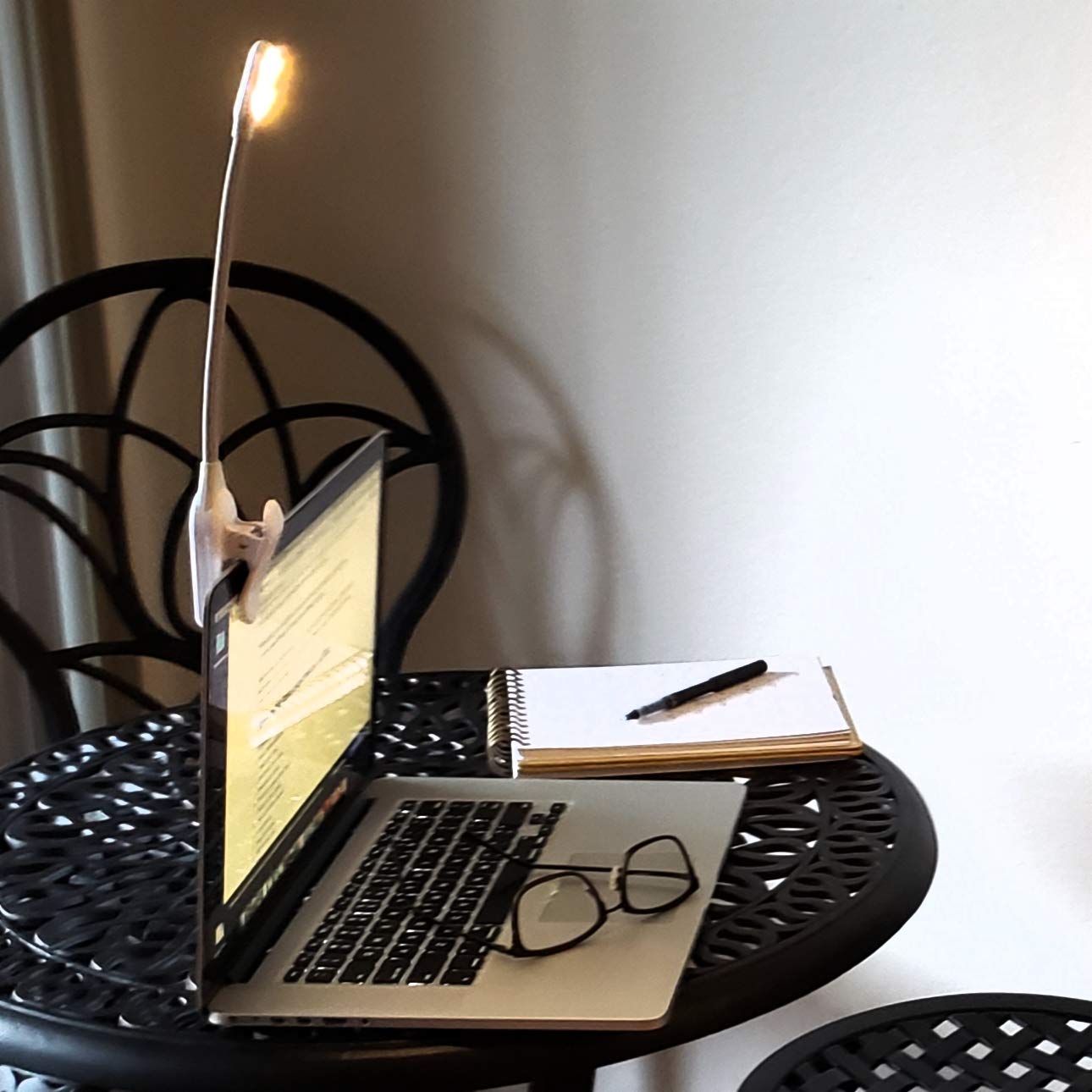 Mighty Bright NuFlex Rechargeable Book Light, 35 Lumens, 3 Brightness Levels, 24 Hours Battery Life, Lavender, Model 47810