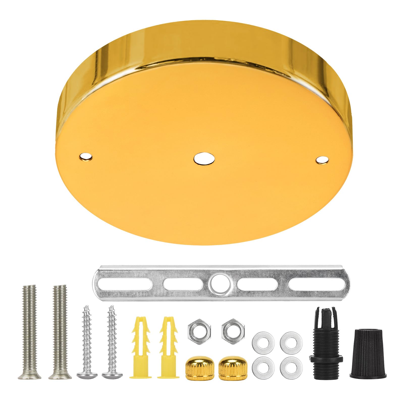 Sangle Sopffy Pendant Light Canopy Kit  5 1/8 Inches Ceiling Lighting Canopy Kit With All Mounting Hardware Modern Chandelier Ceiling Plate Cover For Pendant Lighting Fixtures (Copper Gold  5.8 Inch)