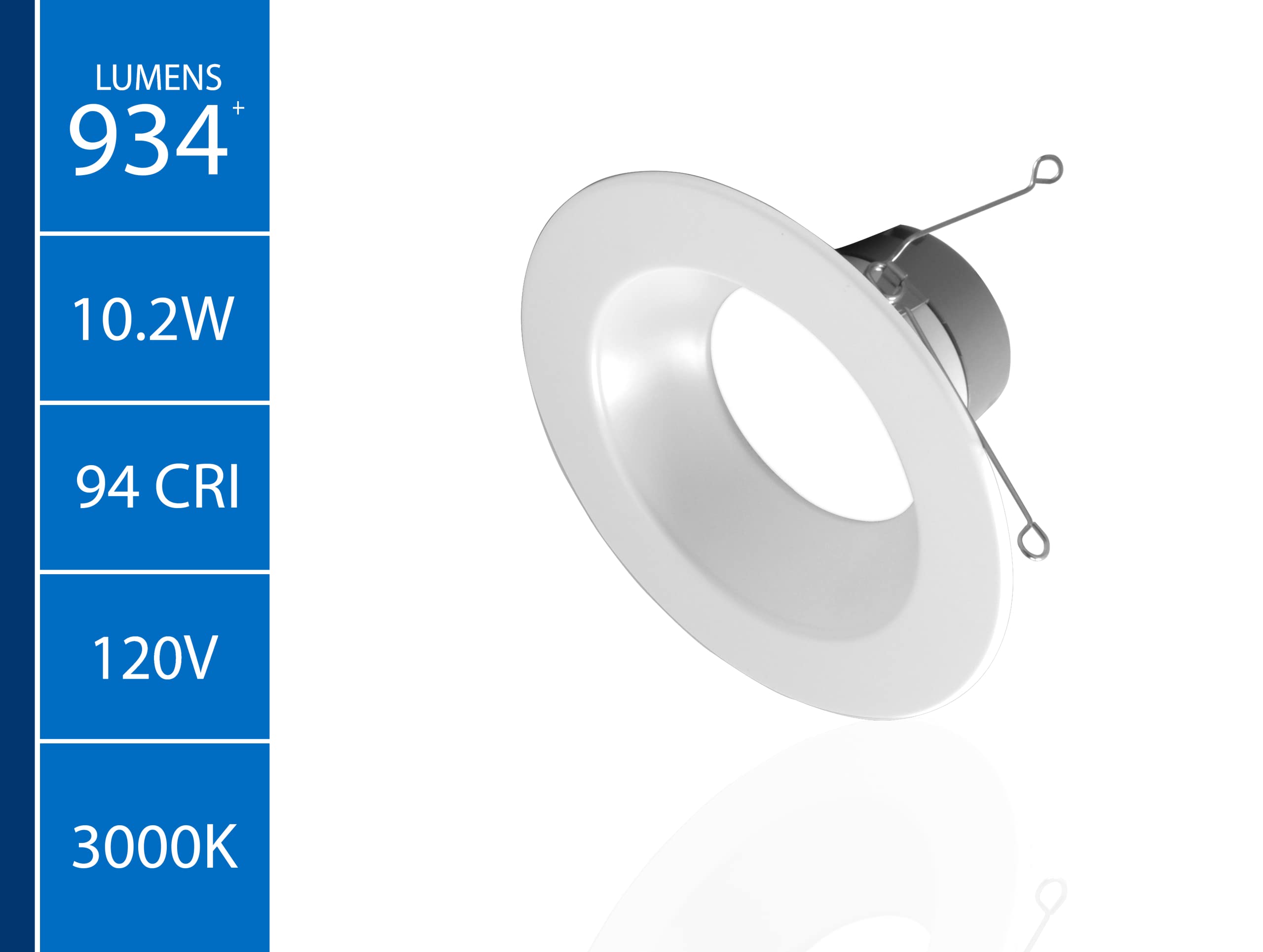 Nicor Lighting Dlr56(V6) 5/6-Inch White 900 Lumen 3000K Recessed Led Downlight (12 Pack) (Dlr566091203Kwh-12Pk)