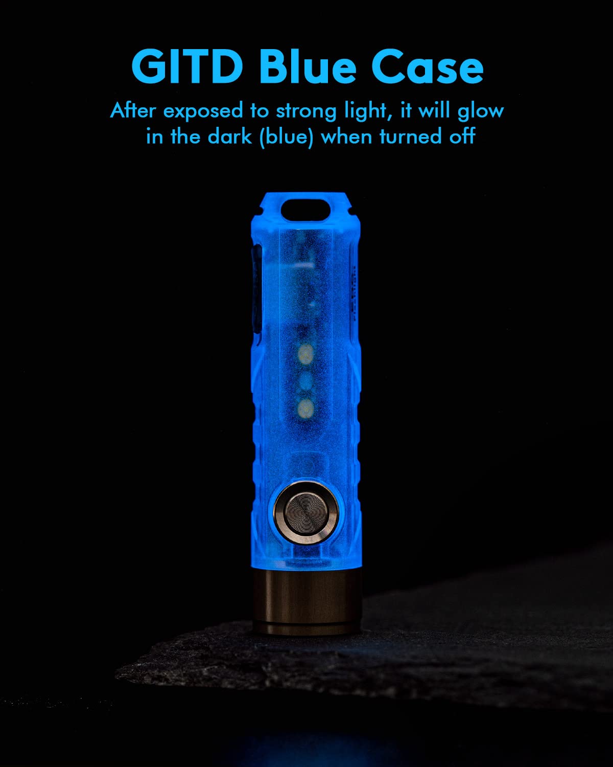 RovyVon Aurora A7 G4 Keychain Flashlight, 650 Lumens, USB C Rechargeable, A7x Model, White/365nm Sidelights for Camping & Night Running