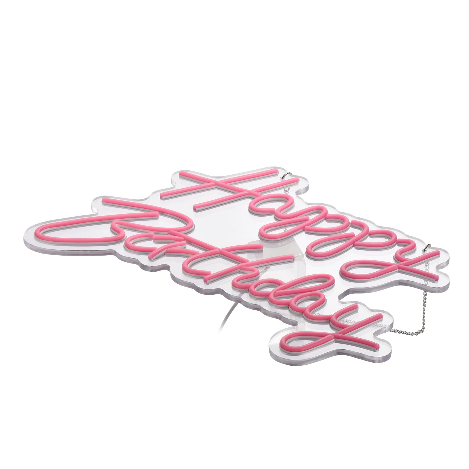 Neonhonba Happy Birthday Neon Sign, Dimmable, 17x12 inches, Pink