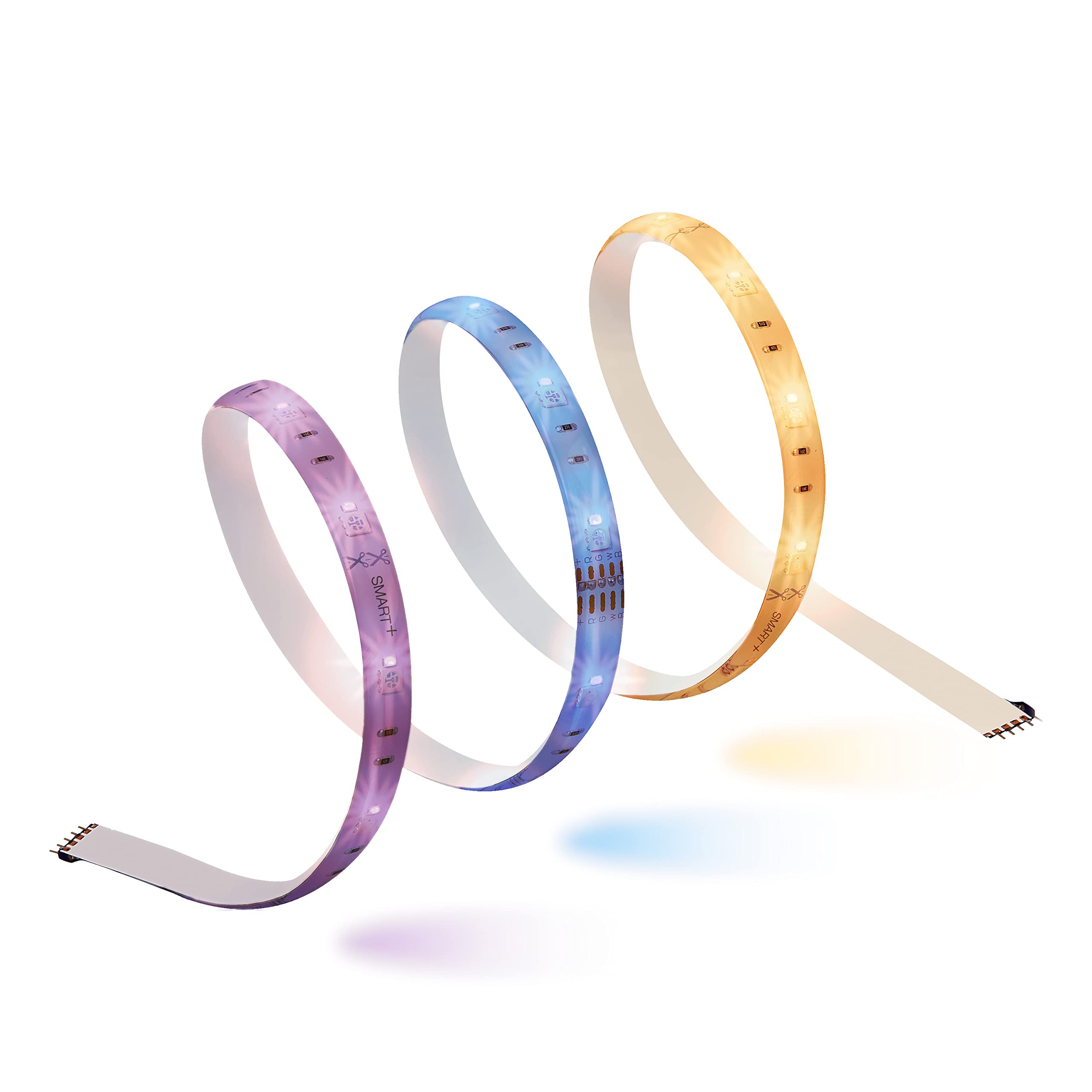 LEDVANCE Sylvania Smart 2ft Bluetooth LED Flex Light Strip Starter Kit, RGBTW Full Color, Dimmable, Model 75575, Indoor Use