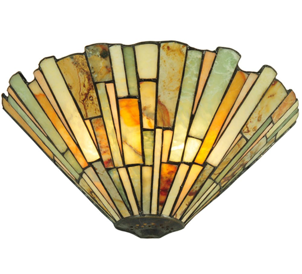 Meyda Tiffany 106732 Lighting, 13 Width, Finish: Moss Green