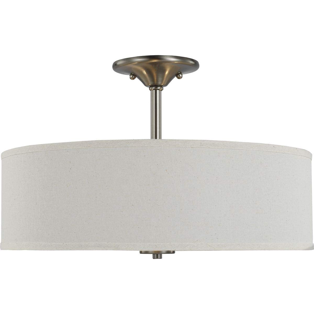 Progress Lighting P350168-009 Inspire Close-To-Ceiling, Nickel 11.50X18.00X18.00