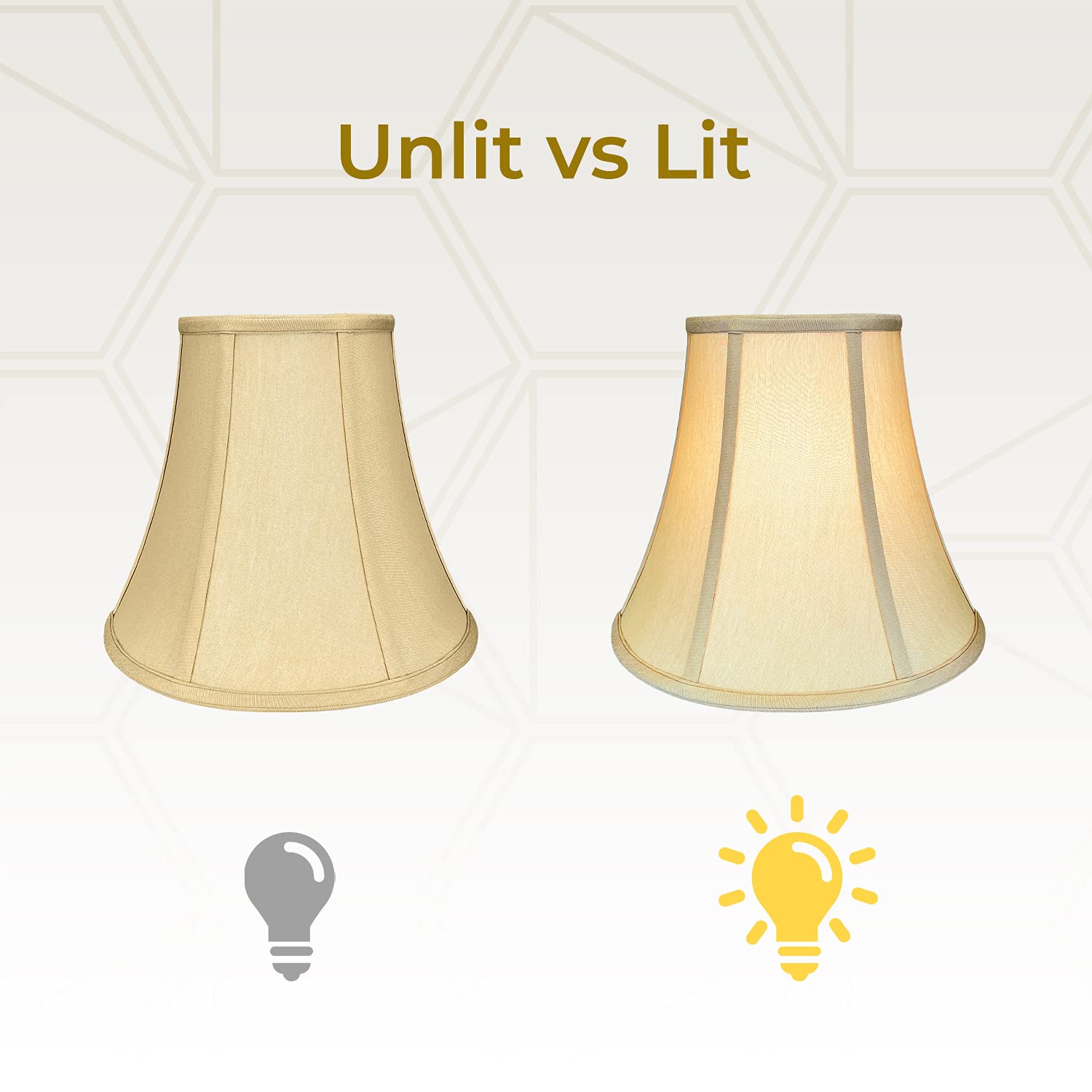 Royal Designs, Inc. True Bell Lamp Shade, Bs-704-10Agl-2, Antique Gold, 5 X 10 X 8.5, Set Of 2