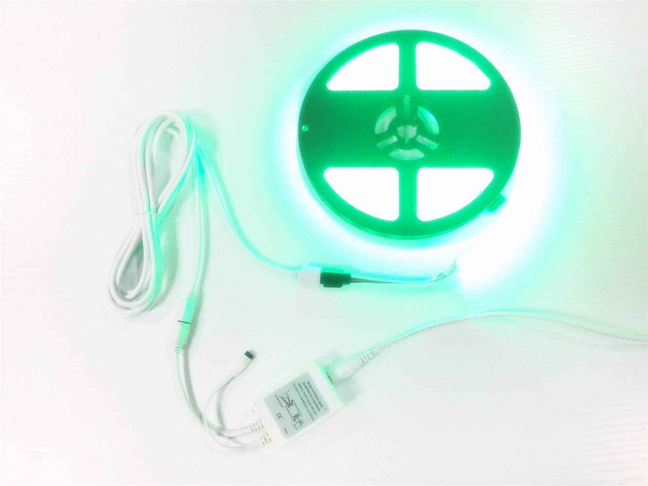 LitaElek RGB LED Strip Extension Cable 3m 2pcs White 4 Pin Connector for SMD 5050 3528 2835