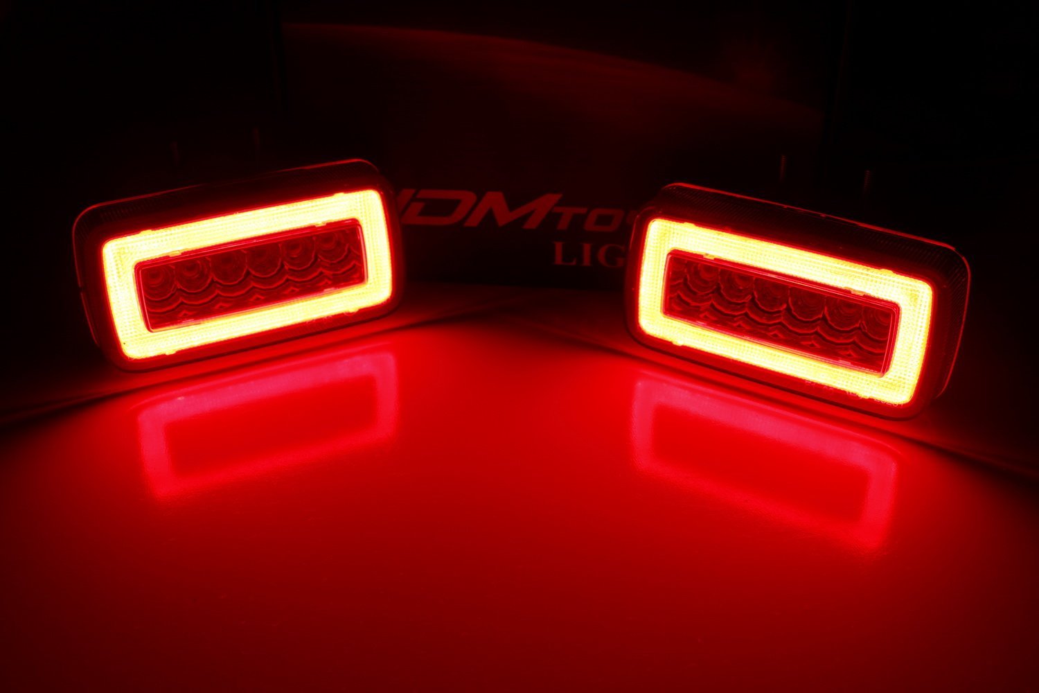 Ijdmtoy Smoked Lens 3-In-1 Led Rear Fog Backup Light Kit Compatible With 1986-2018 Mercedes Benz W463 G-Class G500 G550 G55 G63 Amg, Functions As Rear Fog Driving Brake & Reverse Lights