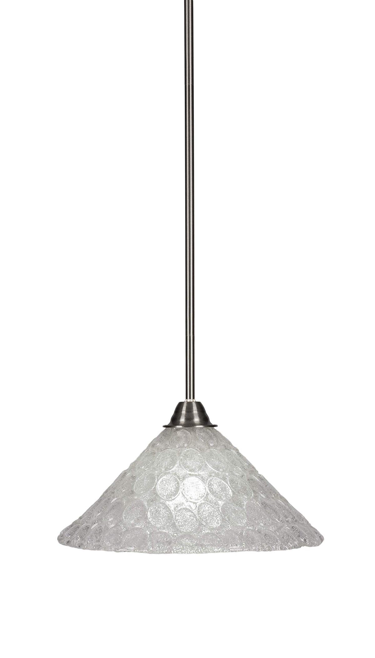 Toltec Lighting Paramount 1 Light Pendant in Brushed Nickel (3401-BN-441)