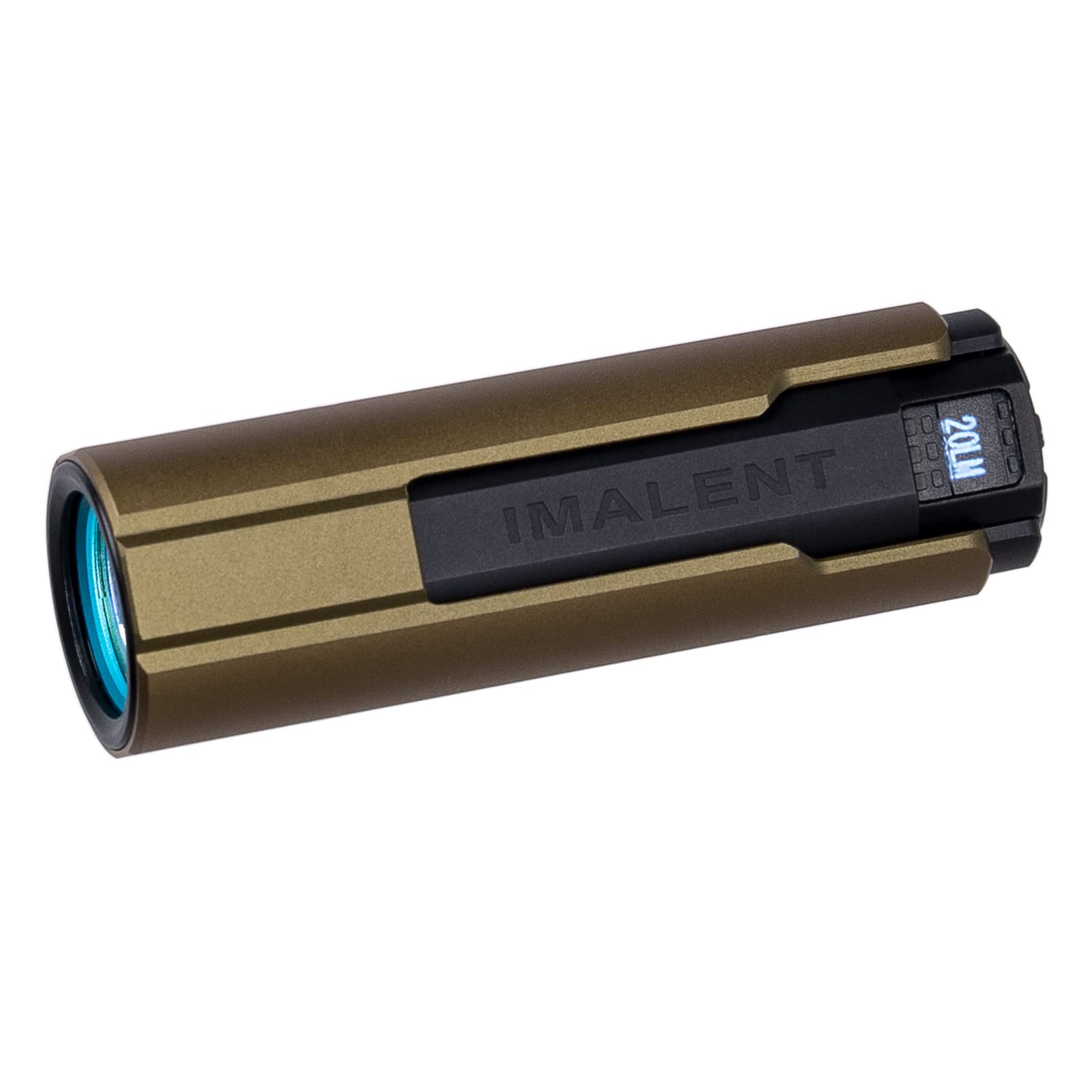 IMALENT LD70 EDC Flashlight, 4000 Lumens, CREE XHP70.2 LED, Aluminum, Small, Gold