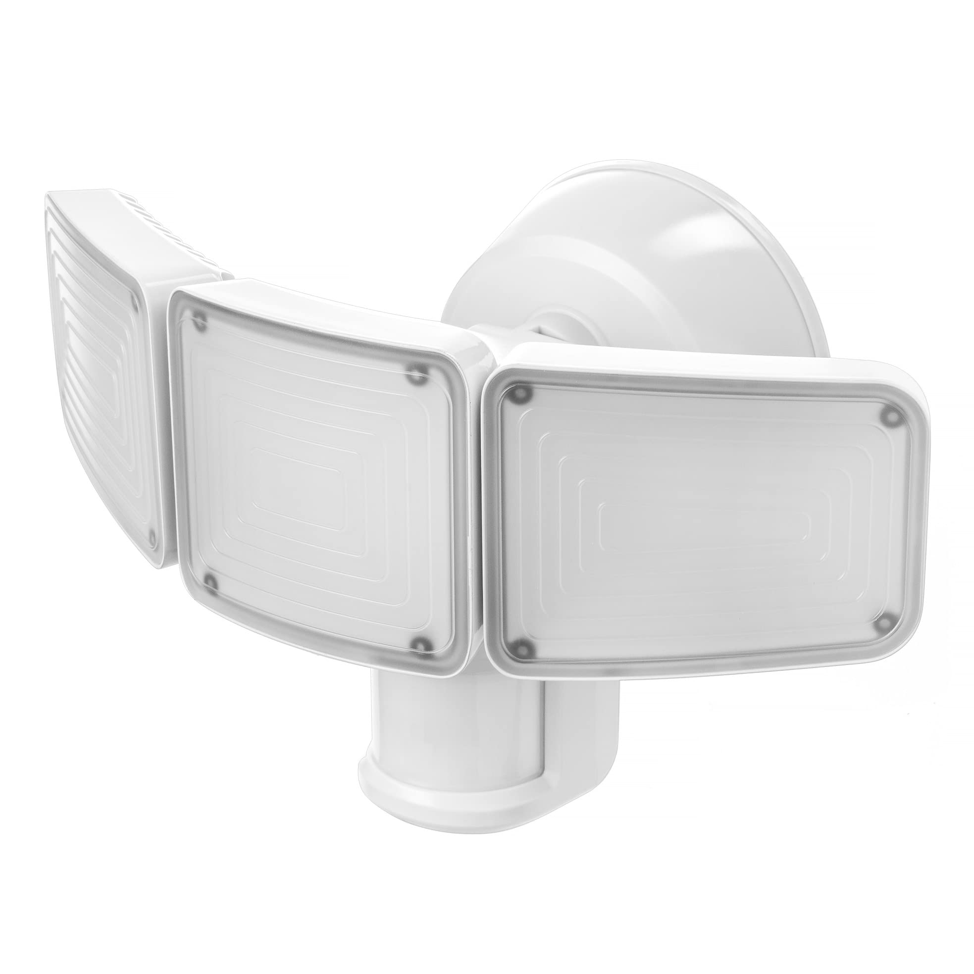 Home Zone Security 3500 Lumen LED Motion Sensor Light - Outdoor Weather Resistant Triple Head 5000K Security Light with Dusk to 