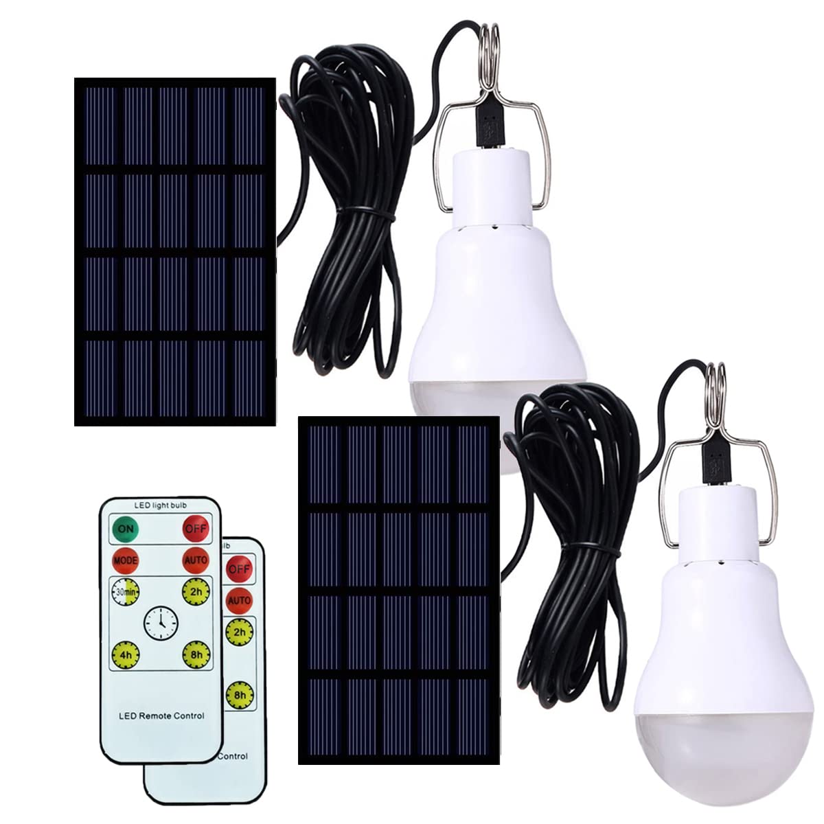 Solar Bulb Light 350LM Solar Powered Portable Camping Light Led Lantern Outdoor Lamp Hiking Fishing Tent Indoor Shed Chicken Coo