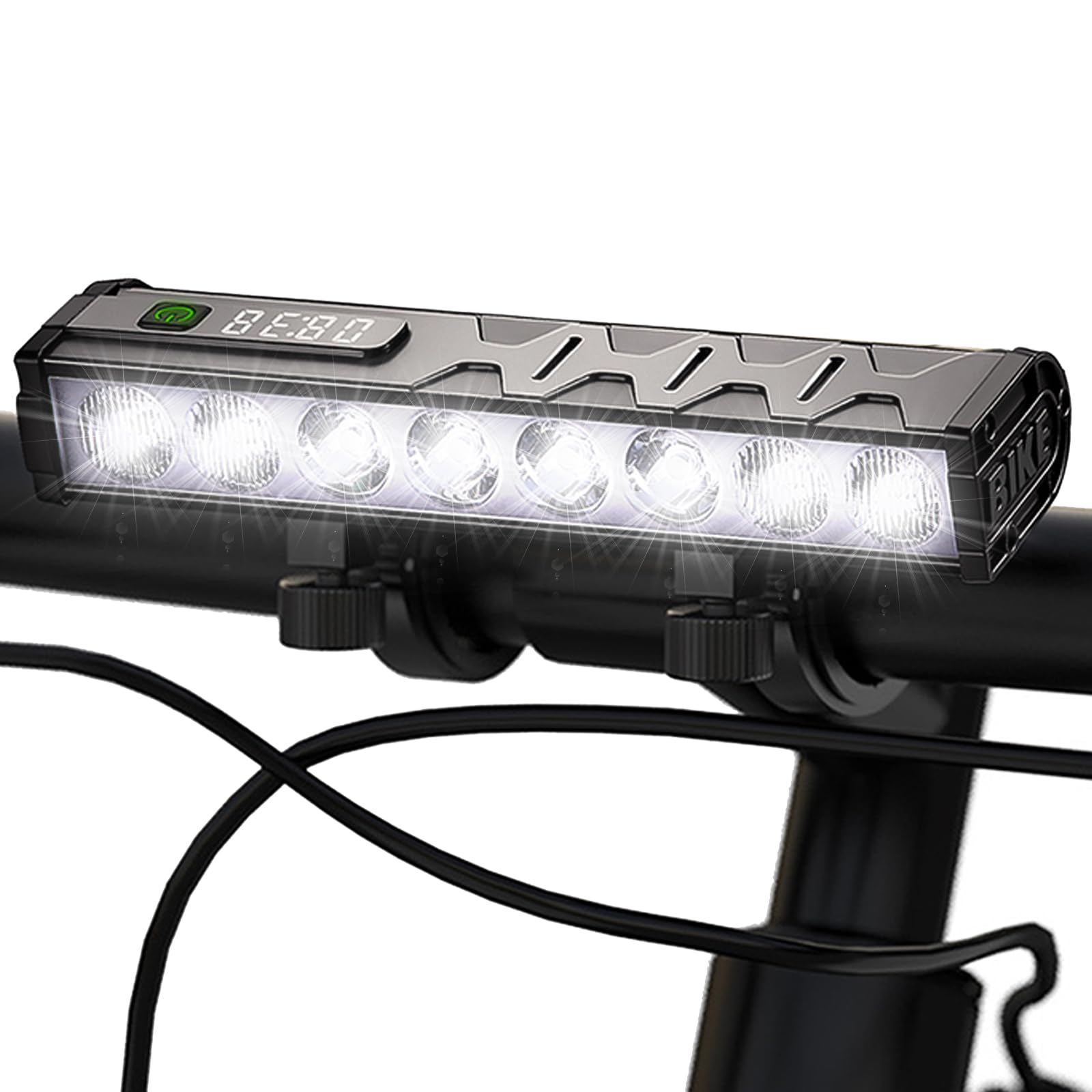 Siuyiu 3500 Lumen Bike Light, USB-C Rechargeable, IP65 Waterproof, Model S-JW608, Black