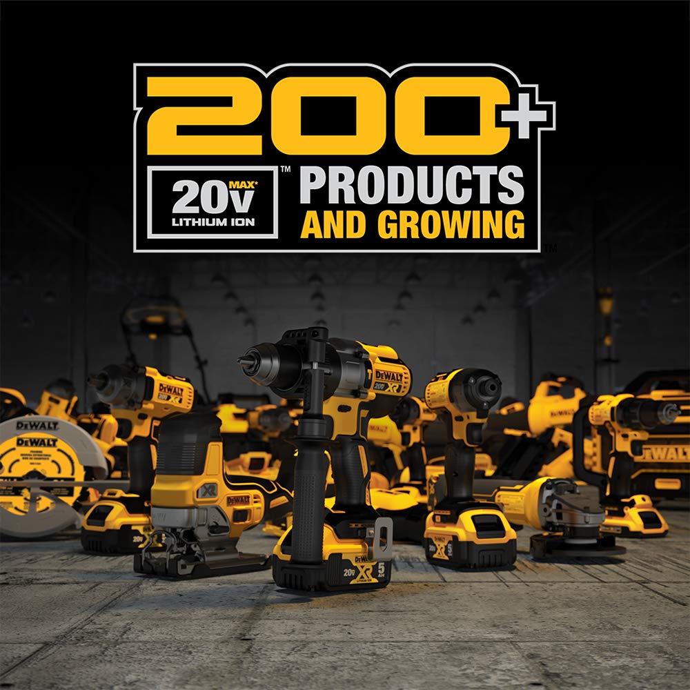 DEWALT 20V MAX LED Work Light - Rechargeable Flashlight, Pivoting Head, Model DCL050, Multicolor, One Size