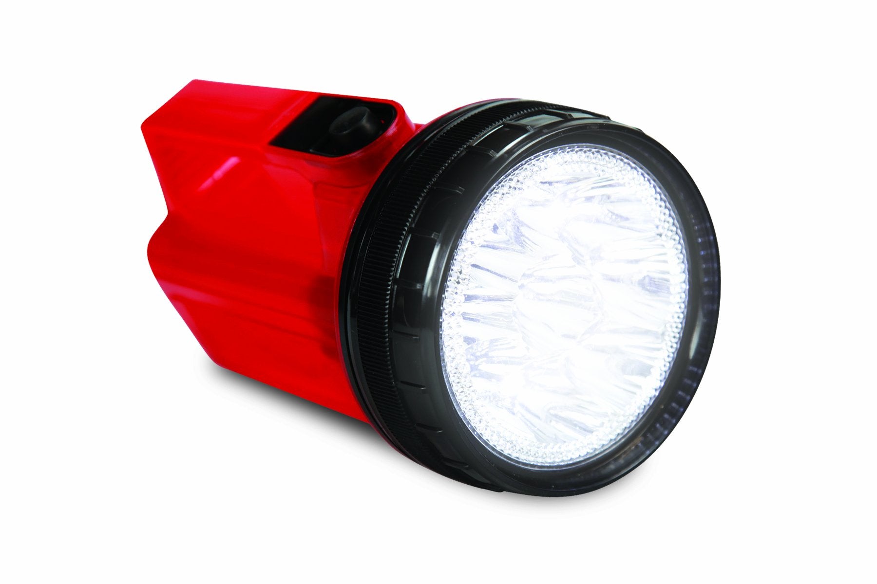 Life Gear Lg114 Led Glow Spotlight With Storage Compartment - Red, Durable Plastic Design