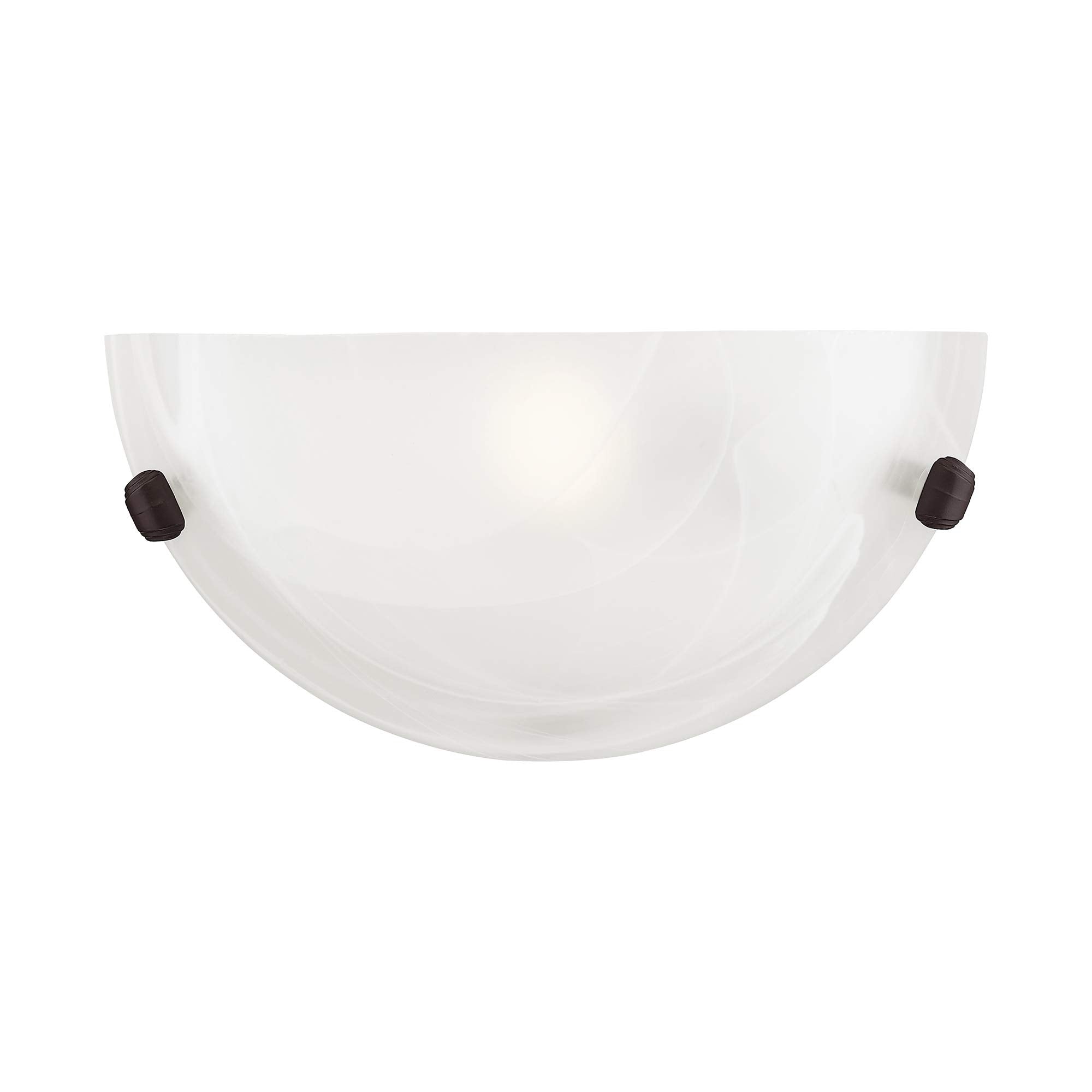 Livex Lighting 4271-07 Oasis 1-Light Wall Sconce, Alloy Steel, 12inW x 6inH, Bronze Finish, White Color