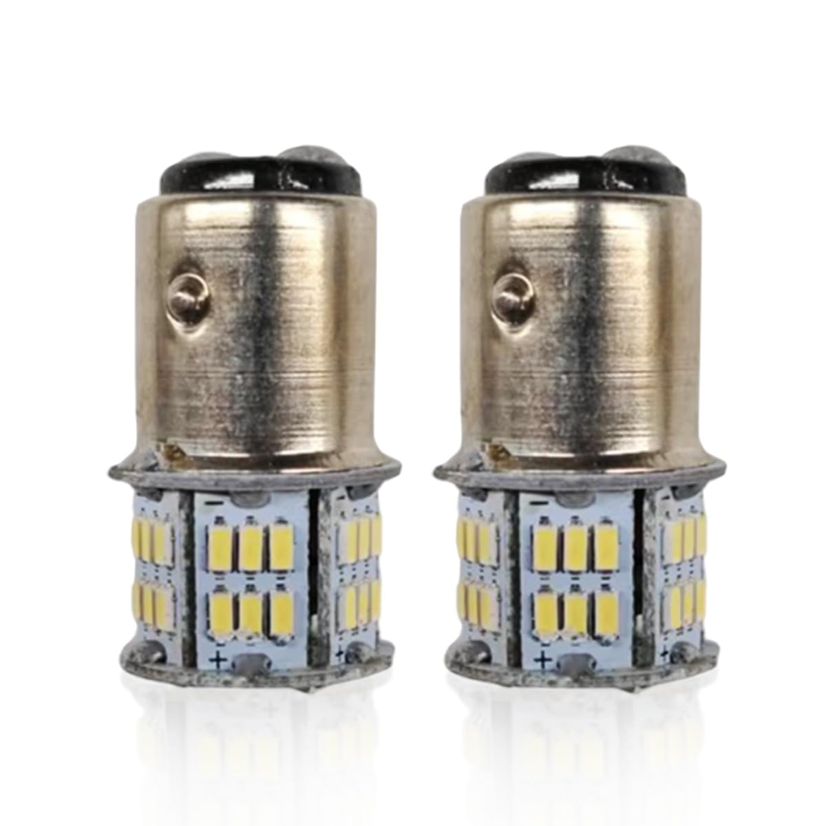 Craedli 2PCS 1157 Car LED Bulb, 12V 54SMD Bright Auto Brake Light Bulbs Replacement, 7528 2357 BAY15D White Car Backup Reverse L
