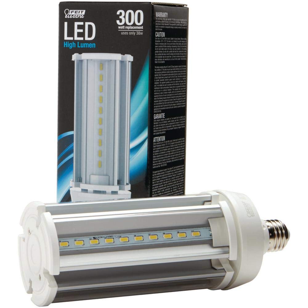 Feit Electric LED Light Bulb, C4000/5K/LED, Yard Light, 1 Count, Bulb Only, Plastic