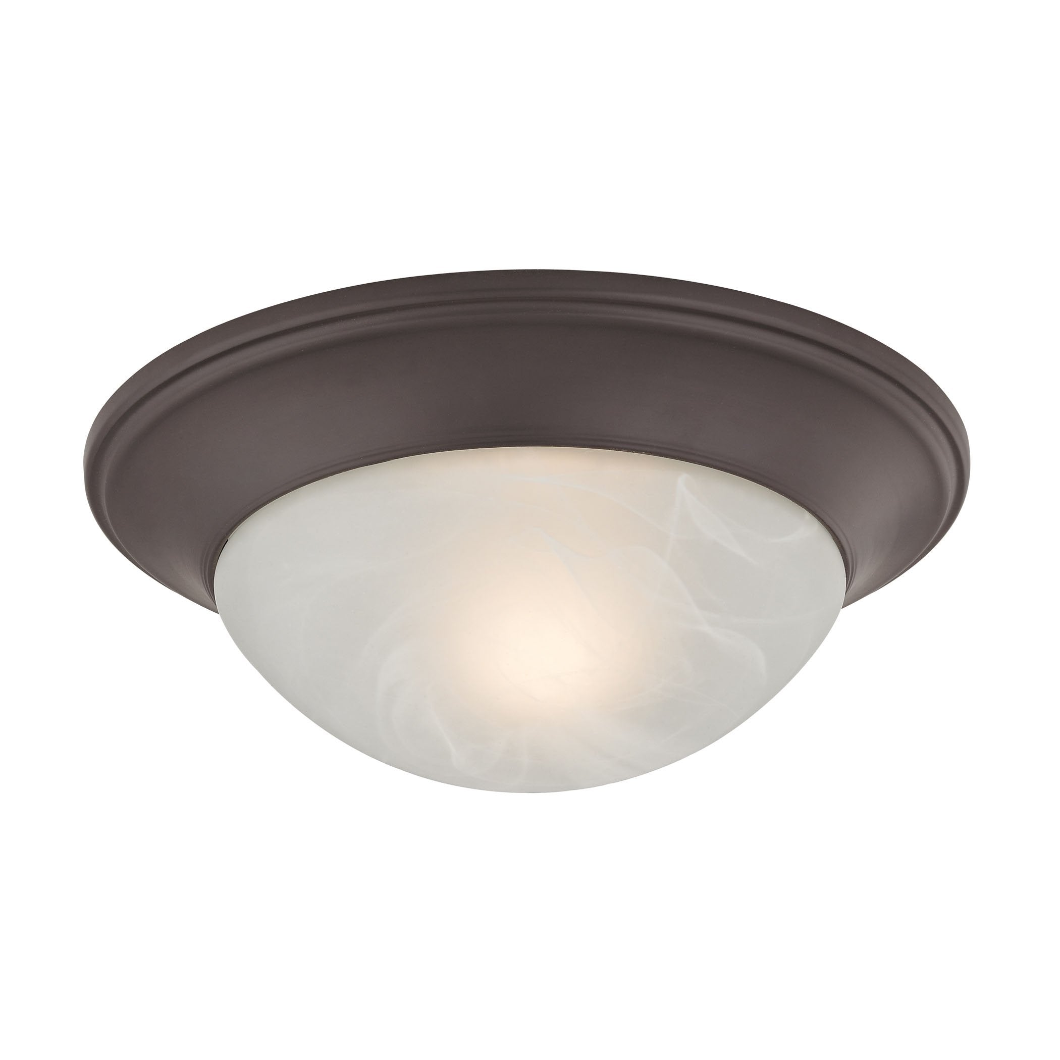 Thomas Lighting 1-Light Flush Mount, Oil Rubbed Bronze