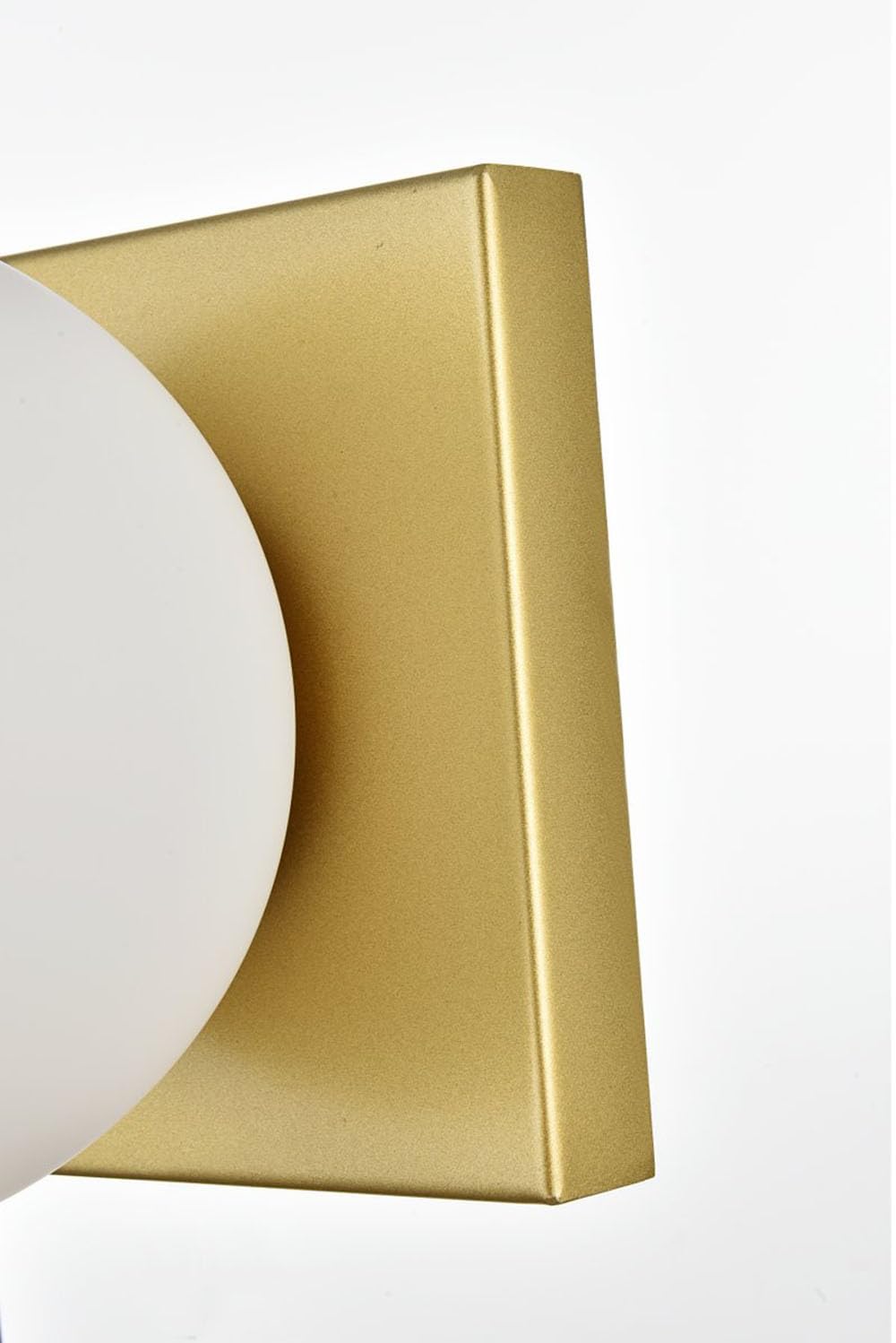 Living District Jaylin 2-Light Iron & Glass Bath Sconce in Black/Frosted White