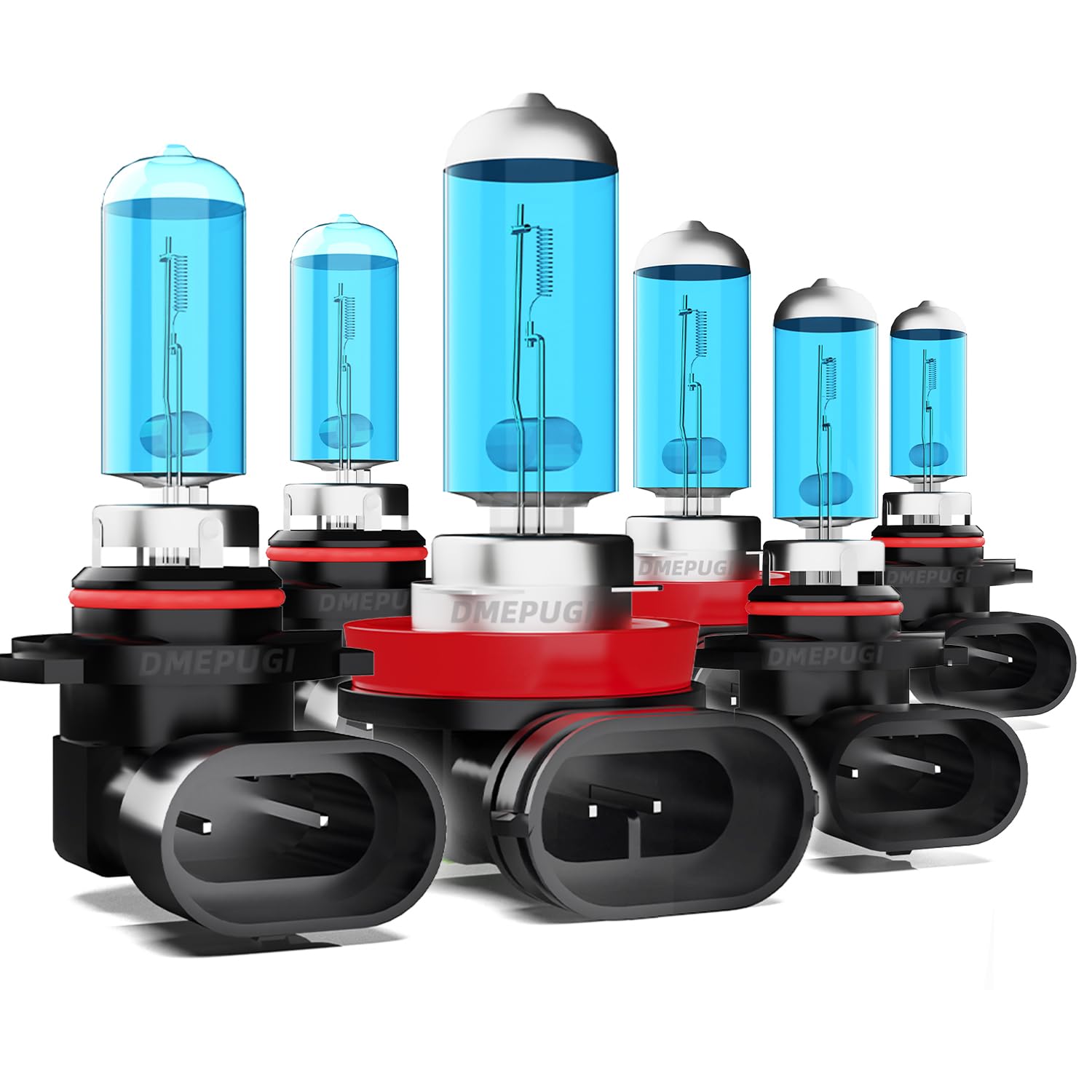 DMEPUGI Headlights Bulbs compatible with DODGE RAM 1500 2500 3500 4-Headlamps (2009-2012), 9005 High Beam + H11 Low Beams + 9145