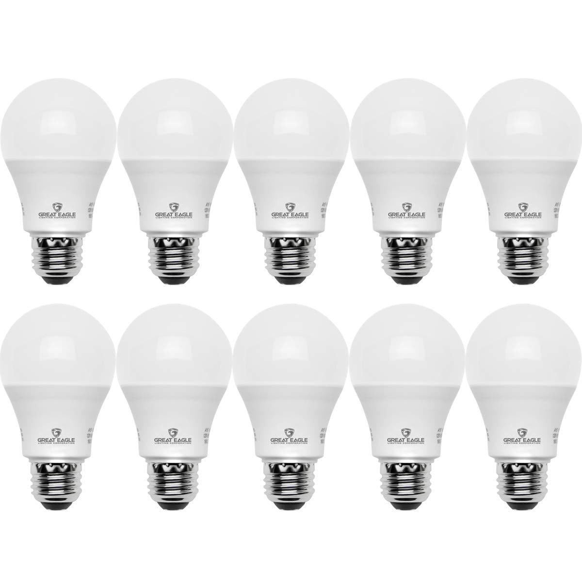 Great Eagle Lighting Corporation A19 Led Light Bulb, 12W (75W Equivalent), Ul Listed, 2700K (Warm White), 1050 Lumens, Non-Dimma