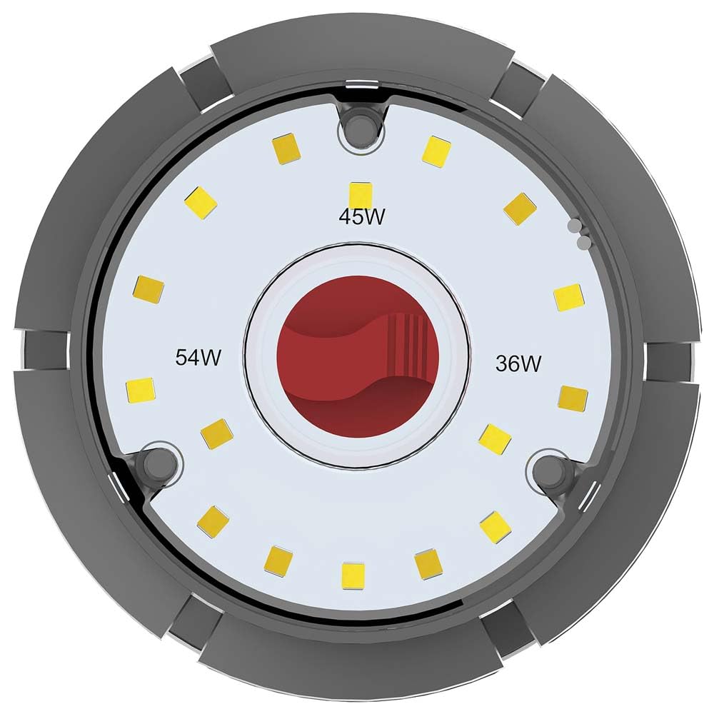 Satco S23142 Hi-Pro Wattage And Color Temperature Selectable Led Corncob Lamp, Hid Replacement, 36W/45W/54W, 3000K/4000K/5000K