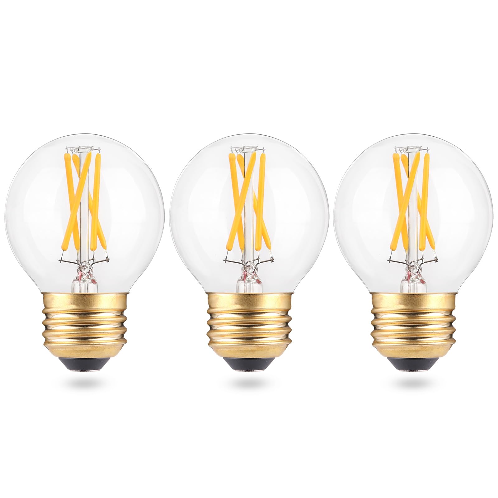 Eq Lighting Dimmable A15 Led E26 Small Light Bulb  Soft Warm 3000K  40Watt Equivalent Ceiling Fan Light Bulbs  E26 Standard Base Appliance Globe Light Bulb  4W 400Lm  3 Pack