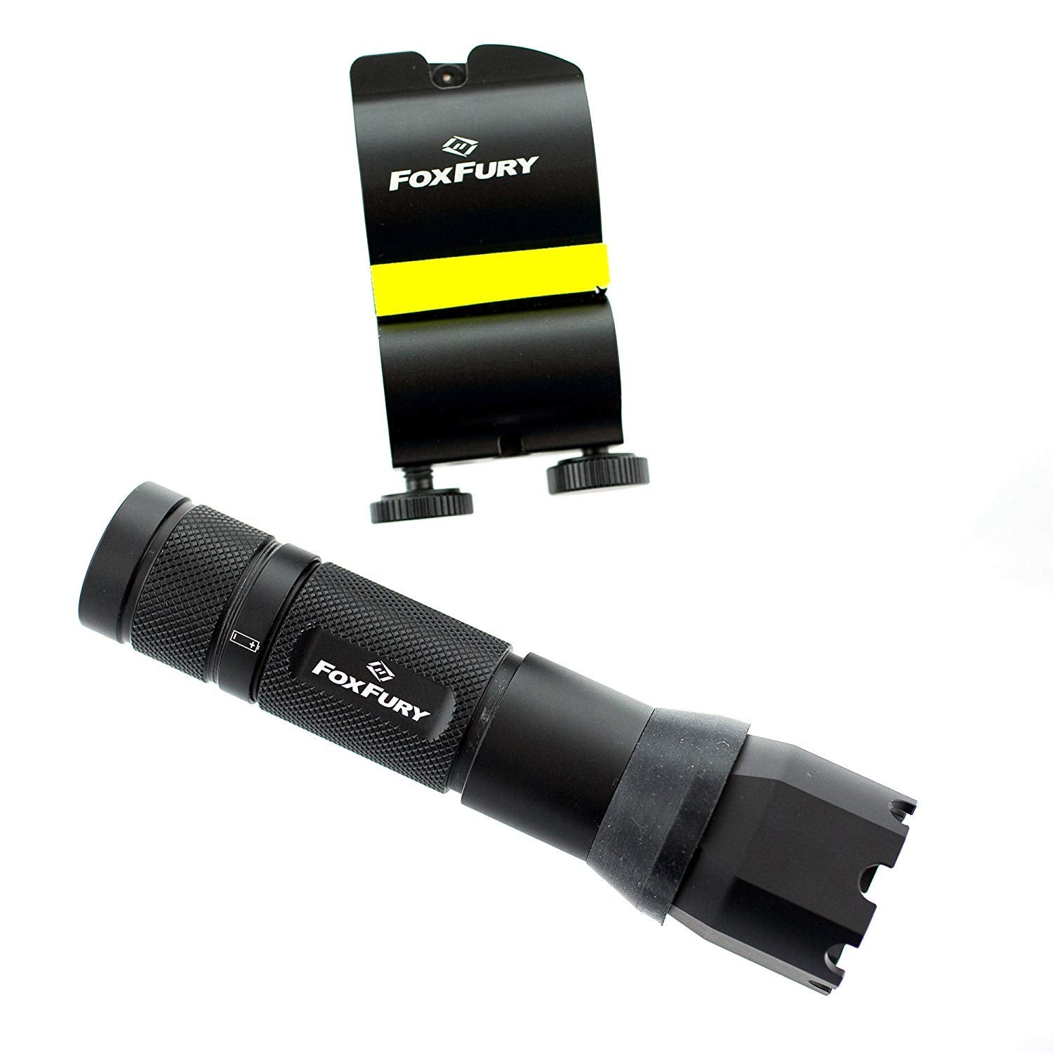 FoxFury SideSlide C-Clamp Helmet Light, 200 Lumens, Waterproof, Fire & Impact Resistant, Black, Model 940K-010FI, 1-Pack
