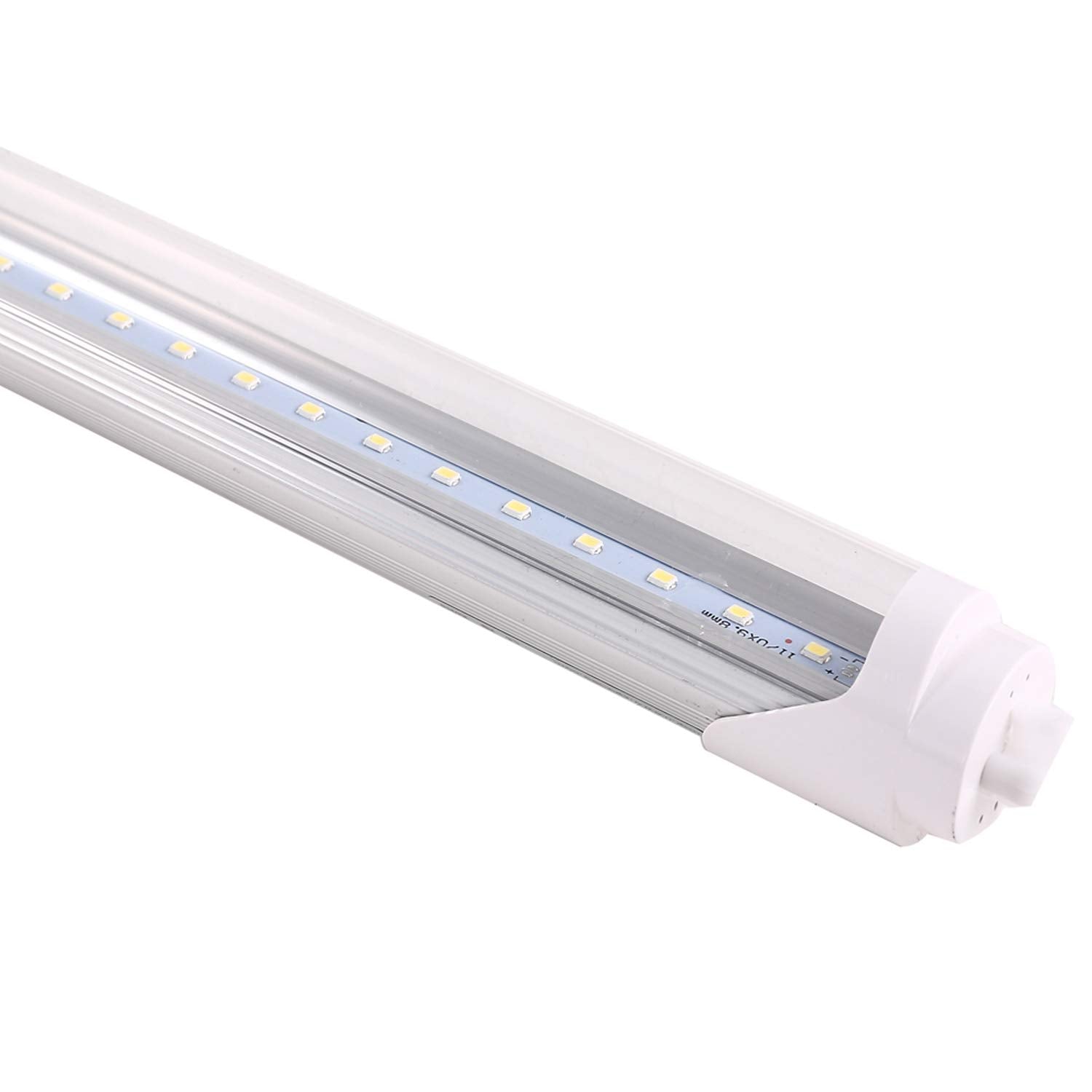 Hminled 10-Pack, T8 Led Shop Light Tube, 4Ft, 22W (60W Cfl Equivalent), 4000K (Daylight), 85-265Vac, Double-Ended Power, Bypass
