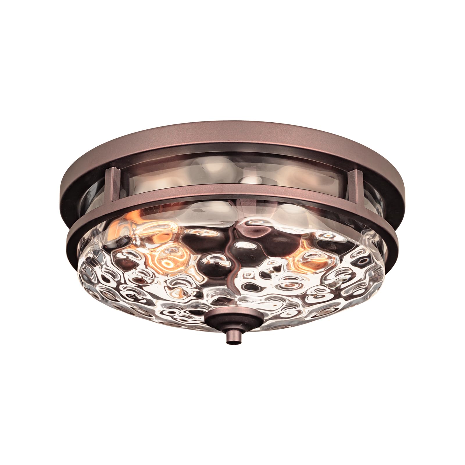 Edwarmlux Flush Mount Ceiling Lights  2-Light Farmhouse Close to Ceiling Light  Industrial Ceiling Lighting Fixture for Kitchen Hallway Bedroom Living Room Stairways Porch (Oil Rubbed Bronze)