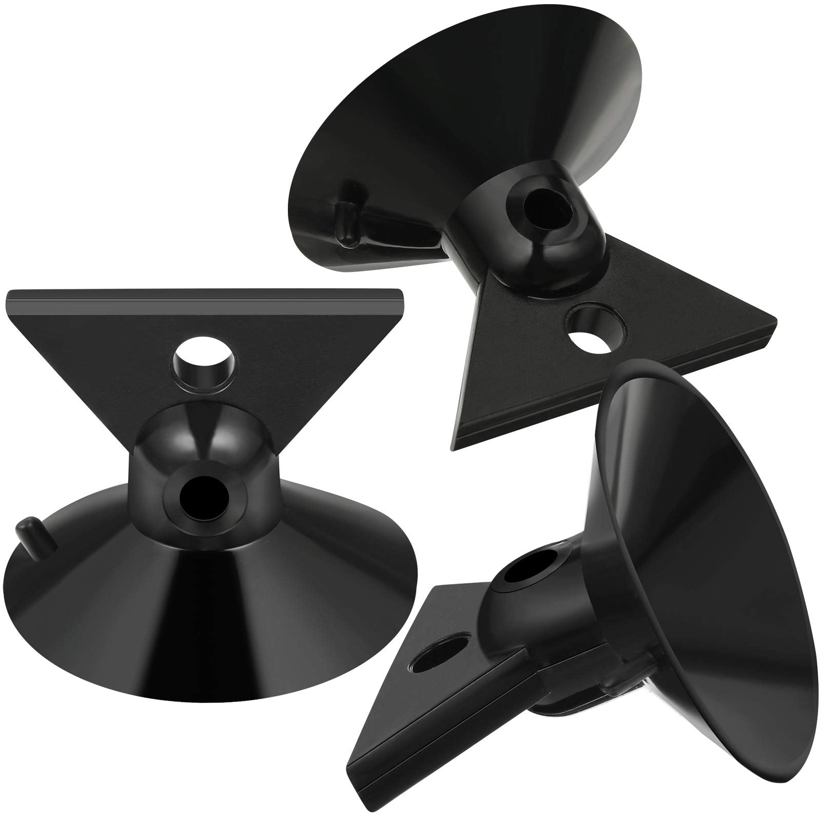 Mudder Light Bulb Suction Cup Removal Tool, Rubber, 3 Count, Black