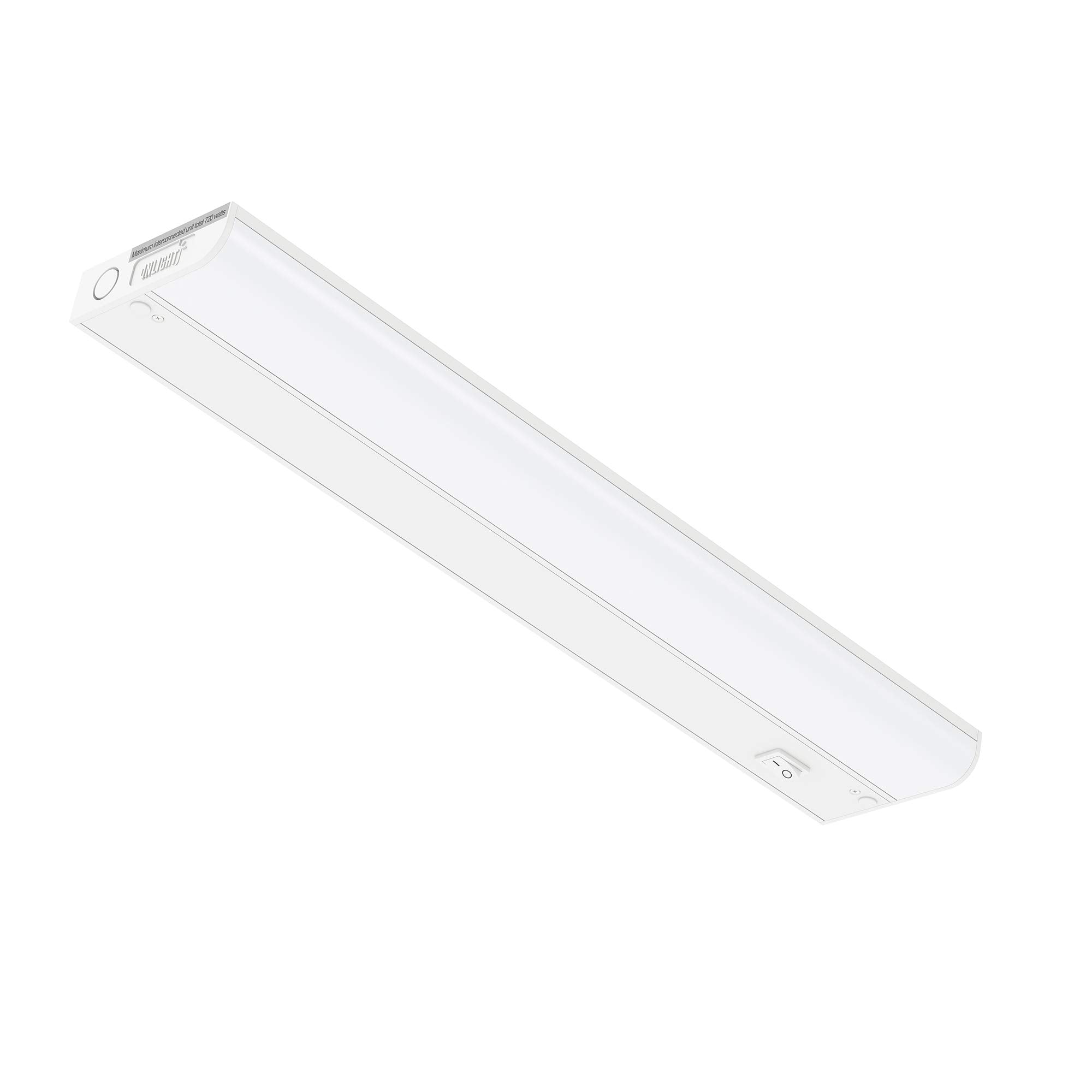 GETINLIGHT 18-inch Hardwired Only LED Under Cabinet Lighting, Daylight White(5000k), Dimmable, Matte White Finished, ETL Listed,