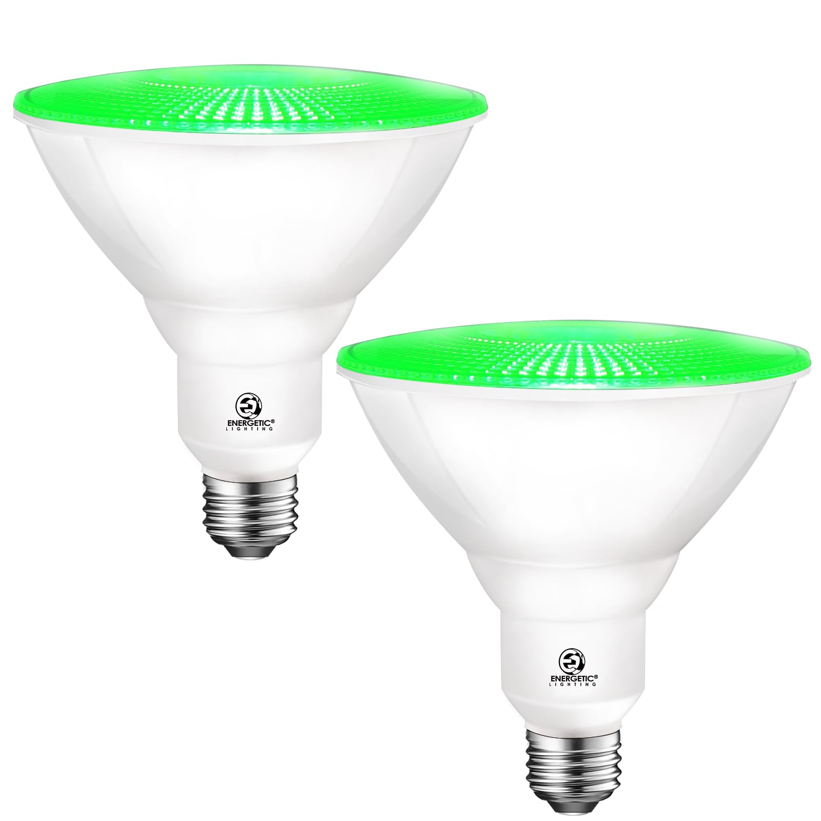 Energetic Green Par38 Led Flood Outdoor Light Bulb, 16W (90Watt Equivalent), Dimmable, E26 Base, For Christmas Halloween Thanksg