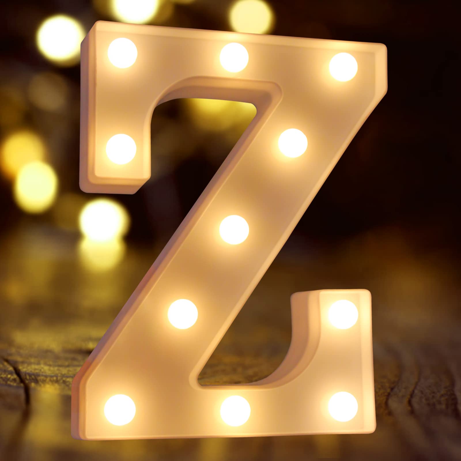 Laerjin Light Up Letters - Decorative Led Marquee Number Sign For Weddings & Parties - Z