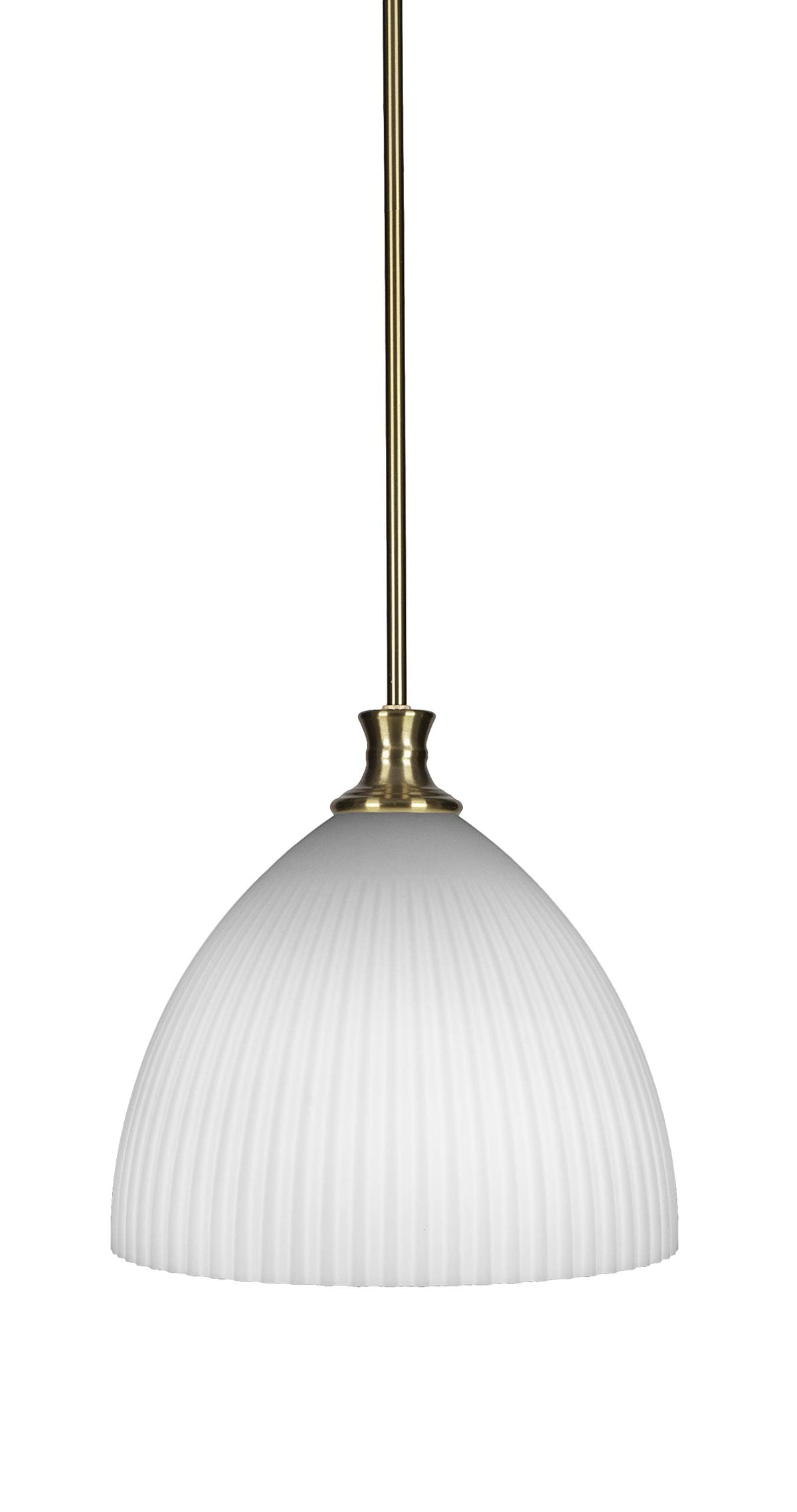 Toltec Lighting Carina 1 Light Pendant in New Age Brass (75-NAB-4691)