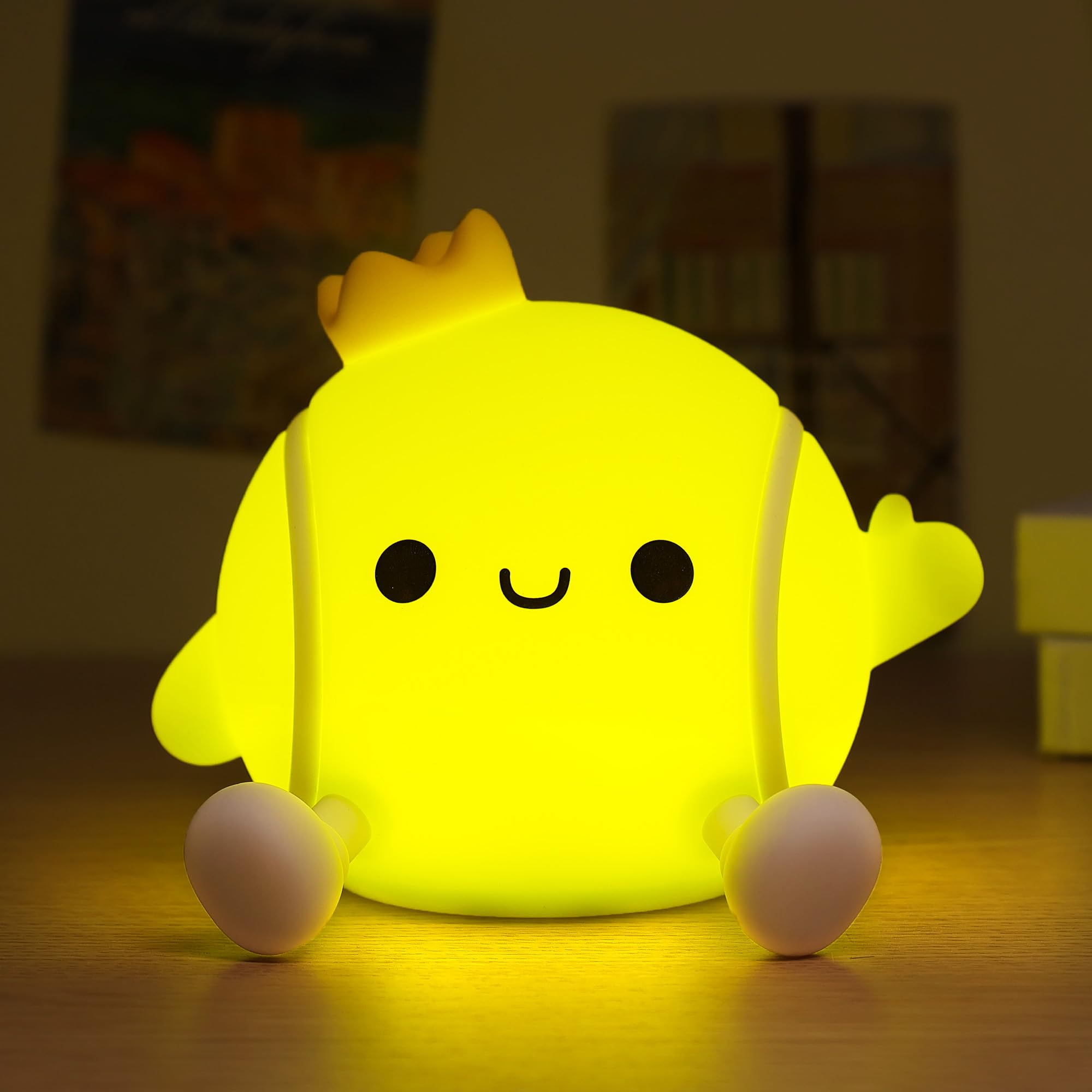 Attivilife Tennis Night Light  Tennis Ball Gifts For Kids  Rechargeable Nursery Bedroom Table Decor Dimmable Led Touch Lamp  Birthday Graduation Christmas Gift For Baby Boy Girl Teen mature-themed Athlete