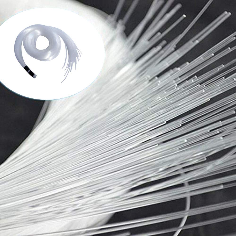 Akepo Pmma End Glow Fiber Optic 50Pcs 13.1Ft/4M ?0.03In(0.75Mm) Fiber Strands For Led Star Ceiling Sky Light Kit And Fibre Optic