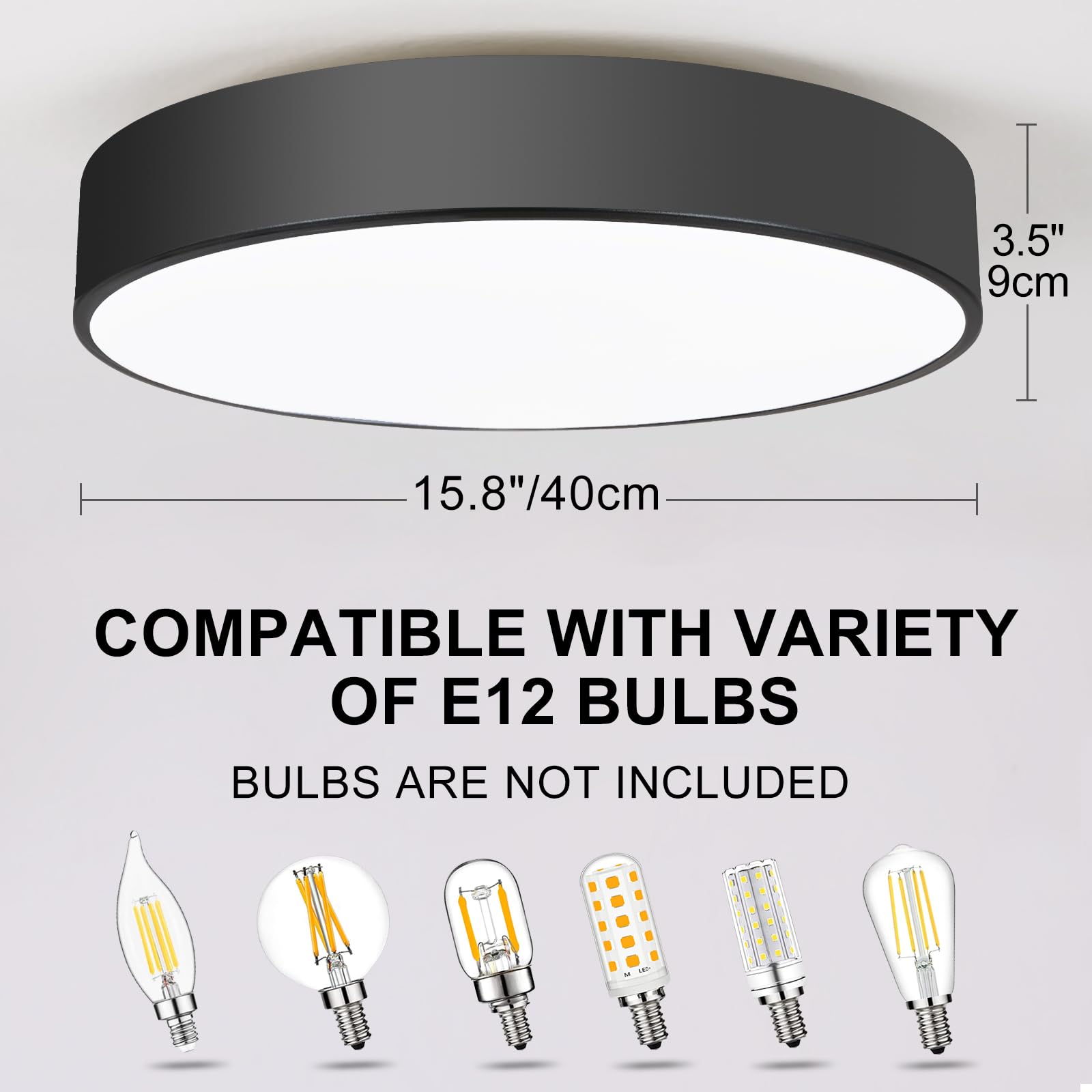 Politamp 16 Inch Round Flush Mount Ceinling Light Fixture, Contemporary 3-Light Modern Ceiling Light With Brass Gold Finish For Hallway Kitchen Laundry Bedroom,Foyer,Entryway,Closet