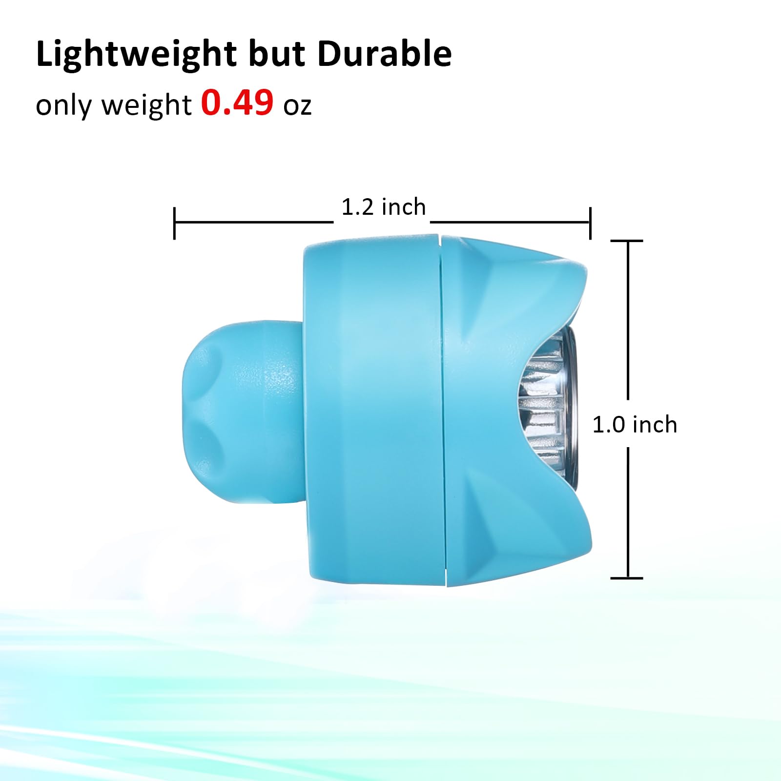RAHAN Clip on Clog Headlights, 2 PCS LED Lights, IP65 Waterproof, Hands-Free Night Light, Blue, Model: Headlights-Blue