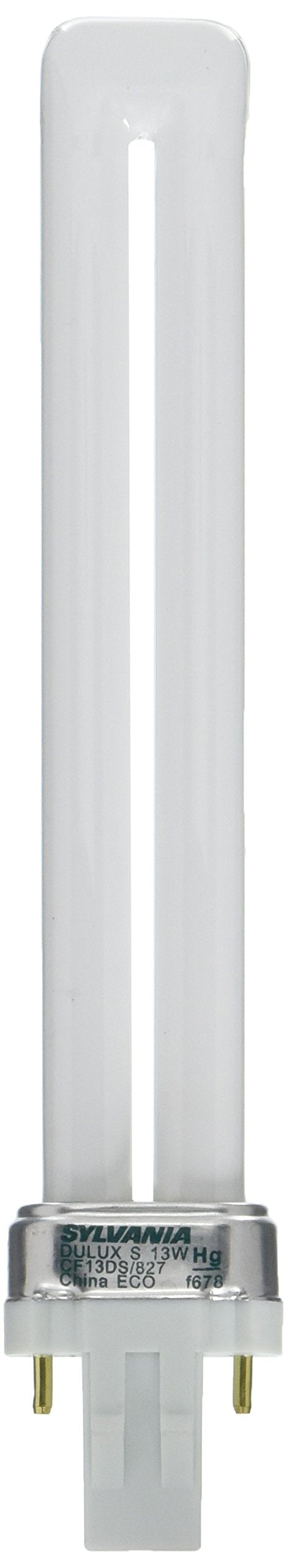 LEDVANCE DULUX 13W Compact Fluorescent Lamp, GX23 2-Pin Base, 2700K Soft White, Model 20491, 1 Pack