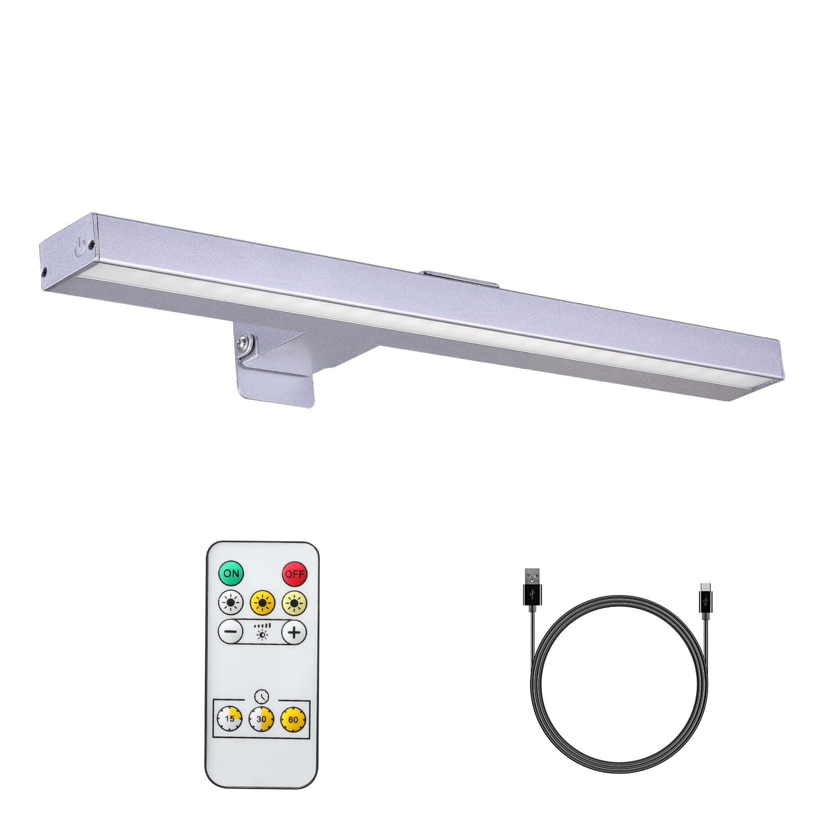 MIOBLUE Wireless Picture Lights with Remote, Metal 16in Recgargeable Battery Painting Light Display Lamp with 3 Lighting Modes, 