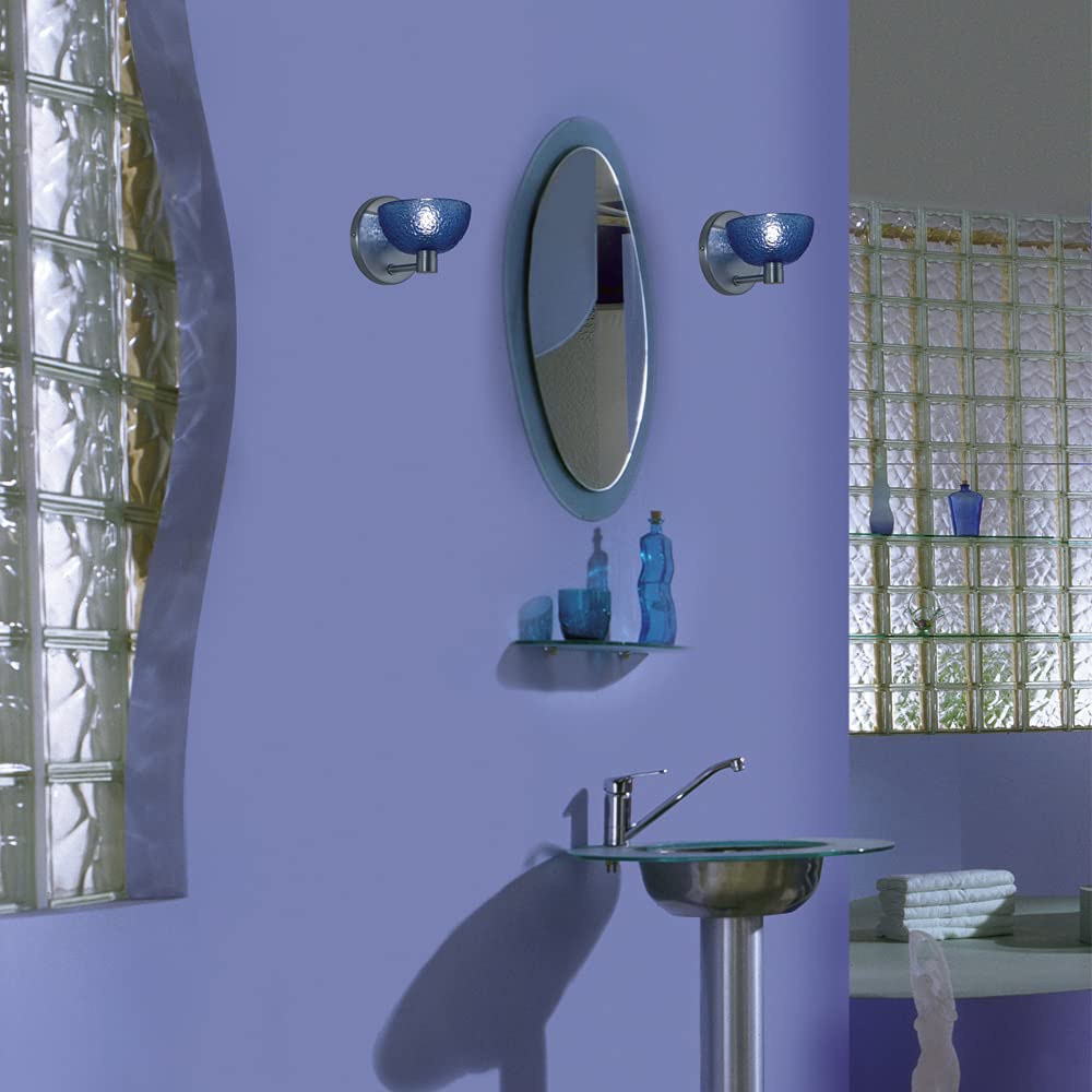 Jesco Lighting Ws291-Bu Boule Series 291 1-Light Wall Sconce, Blue