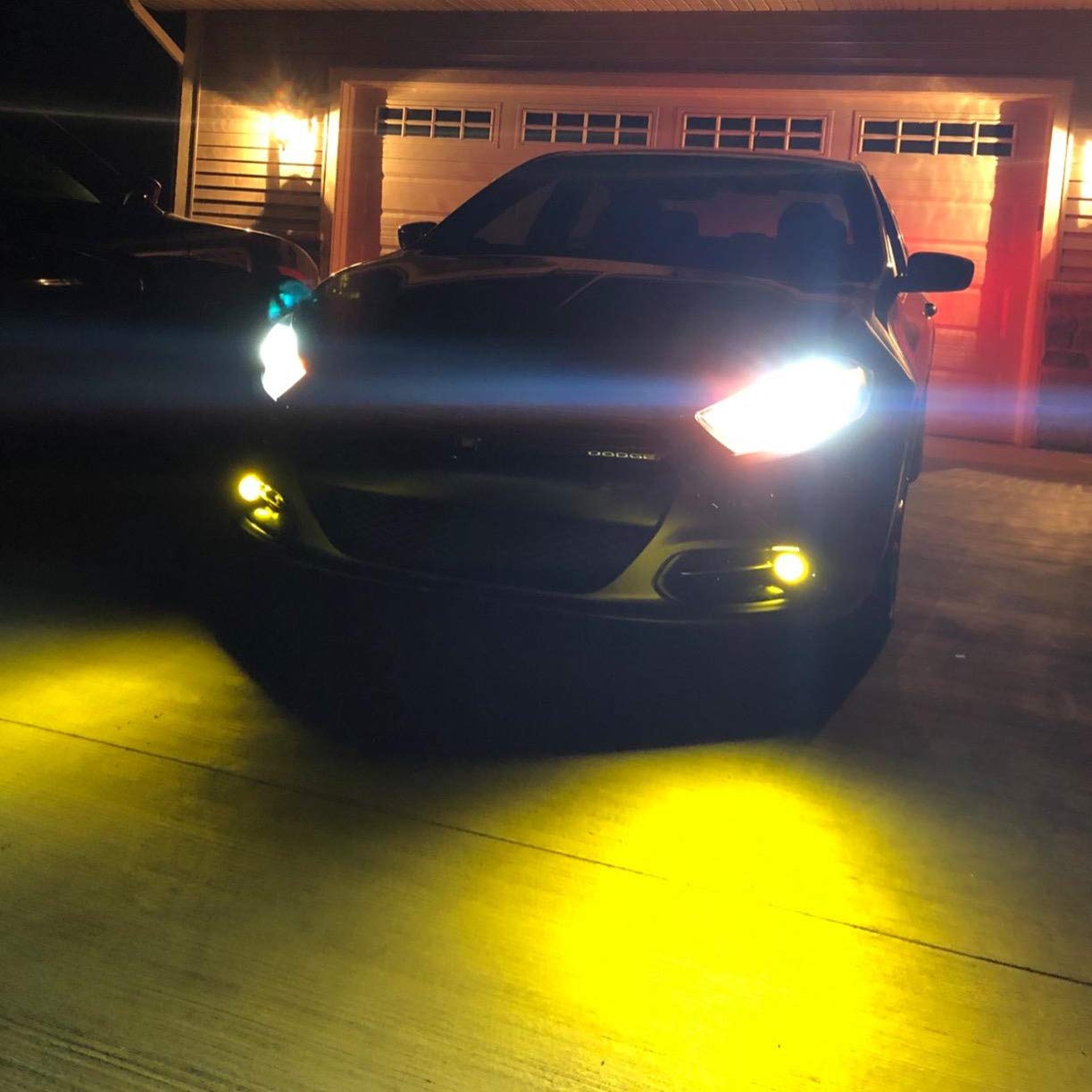 Alla Lighting H10 9145 LED Bulbs 3000K Gold Yellow Fog Lights 3800lm High Illumination Model ETI 56-SMD