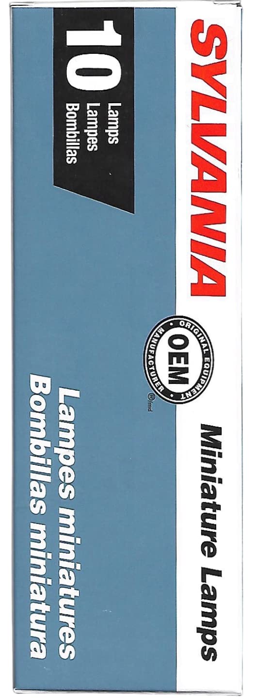 Sylvania 67 Basic Miniature Bulb, (Contains 10 Bulbs)