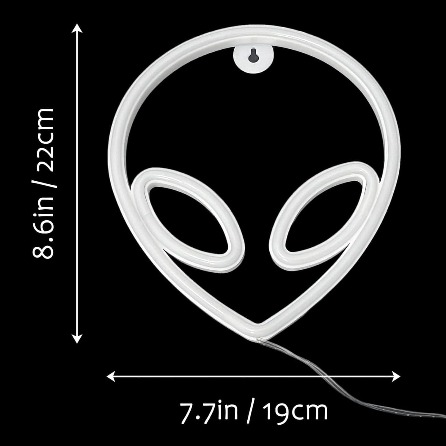 Vifulin Alien Neon Sign - Blue & Pink Led Light, Usb/Battery Powered For Party & Home Decor