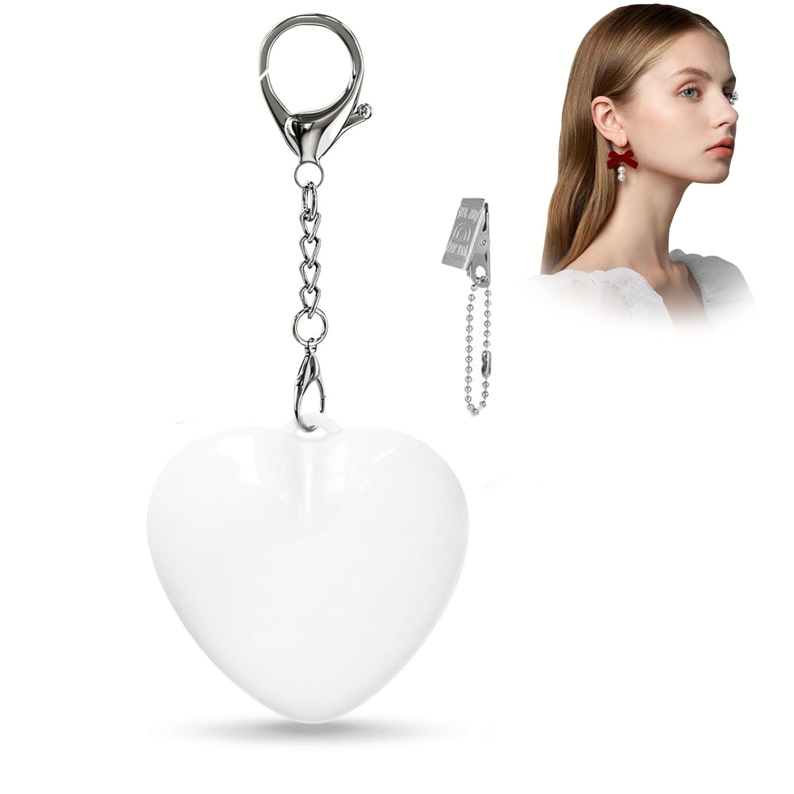 Purse Light with Auto Sensor, Touch Control, Rechargeable Heart Shaped Handbag Light for Inside Purse, Perfect Valentine Gifts f