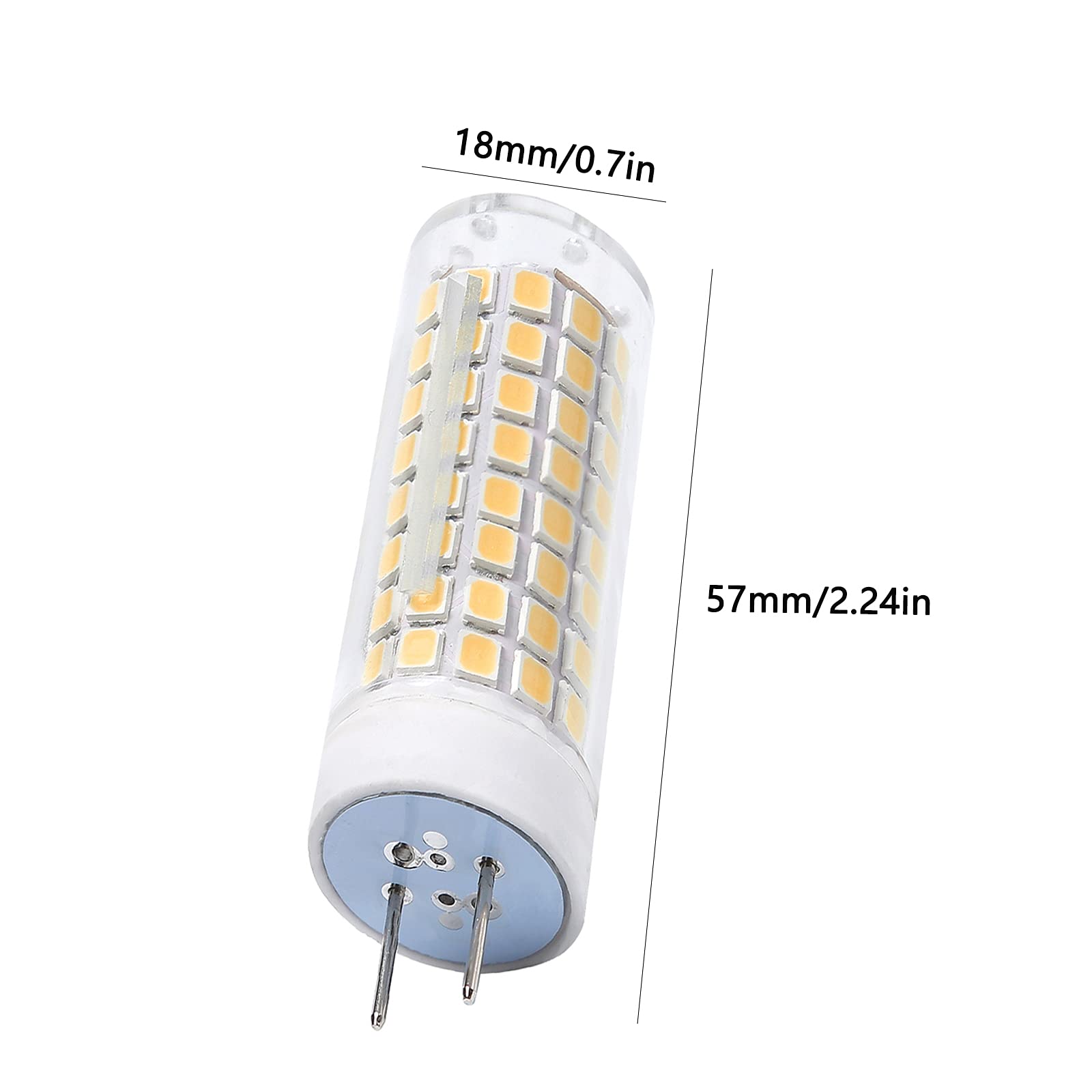 Lxcom Lighting G8 LED Bulb 10W Ceramic Warm White 3000K 1000LM 4 Pack