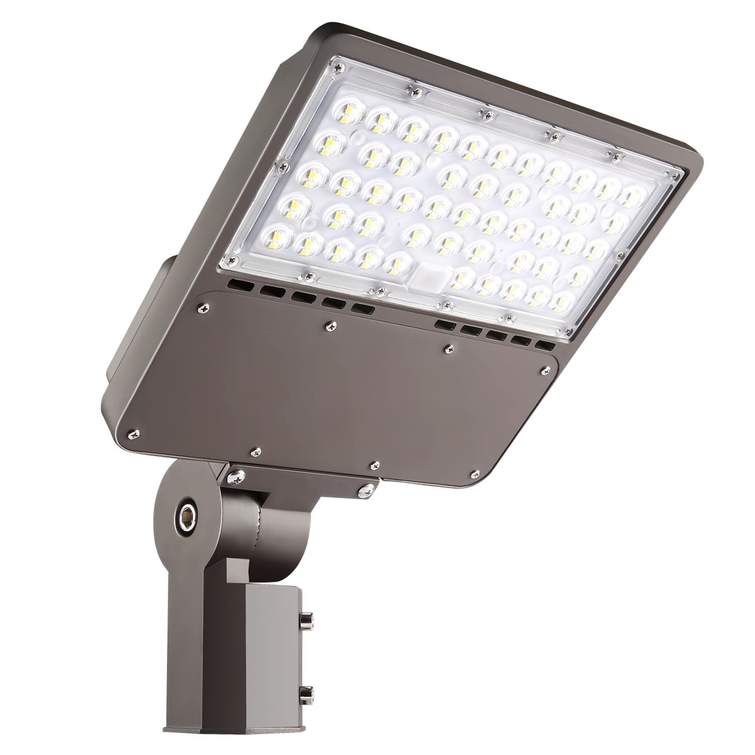 ECCFUTLL 150W Outdoor LED Parking Lot Light with Slipfitter Mount, 5000K LED Area Light with Dusk to Dawn Photocell, 100-277V 21
